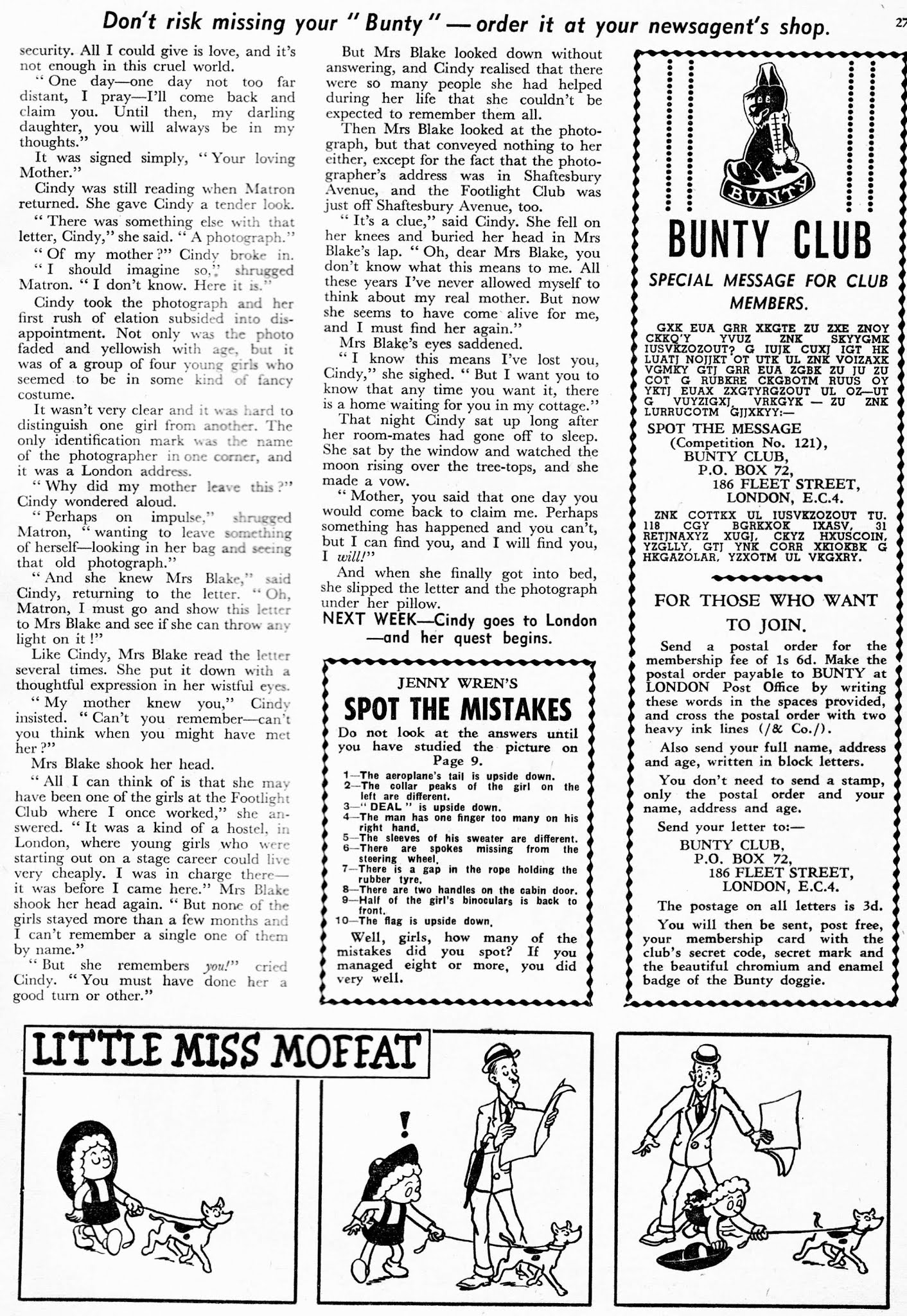Read online Bunty comic -  Issue #167 - 27