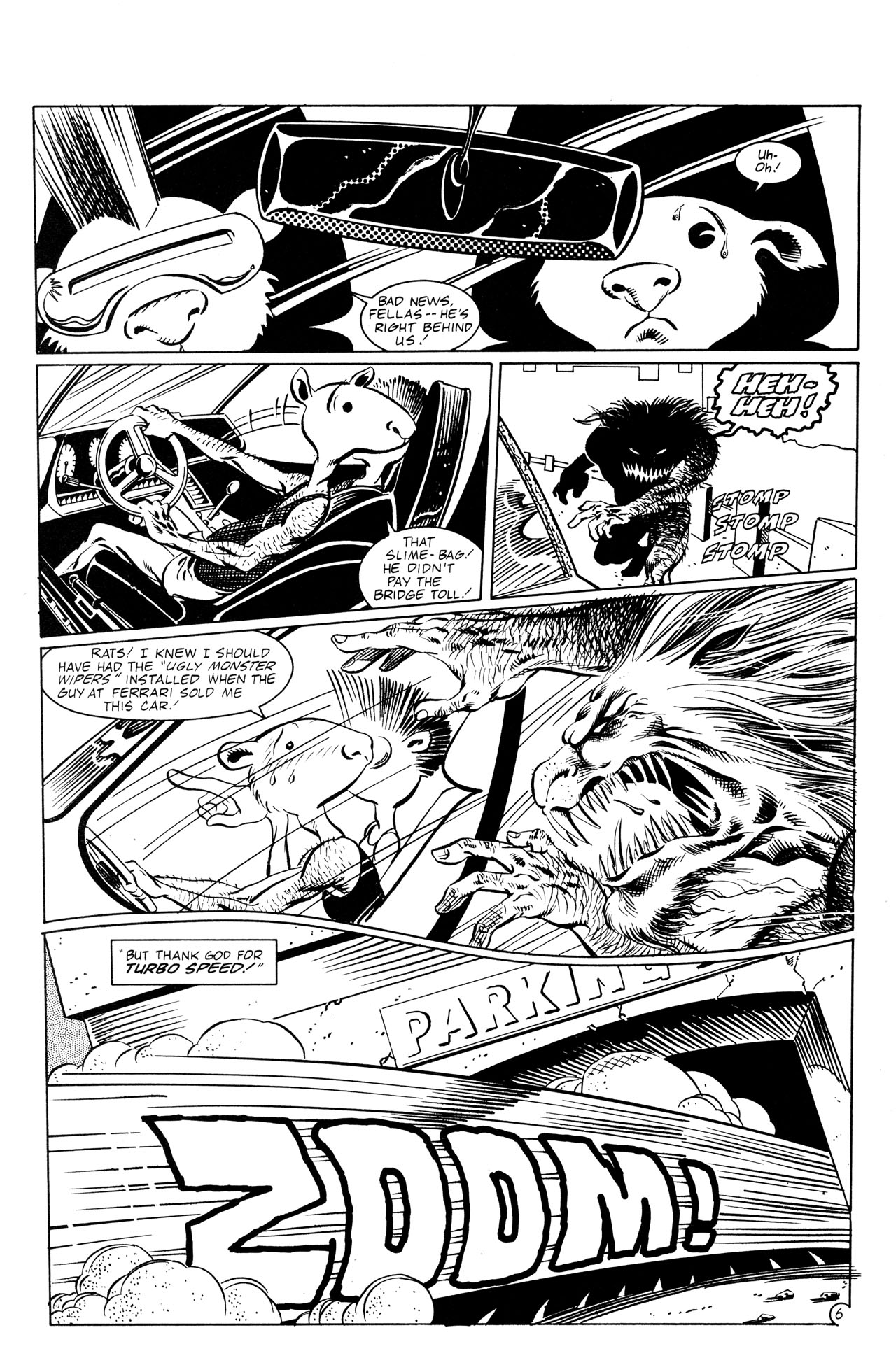 Read online Adolescent Radioactive Black Belt Hamsters comic -  Issue #7 - 8