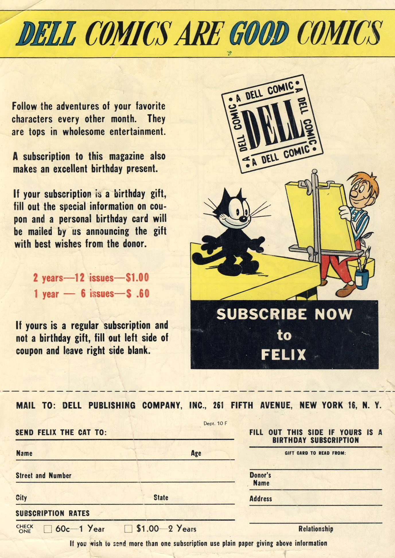 Read online Felix the Cat (1948) comic -  Issue #11 - 52