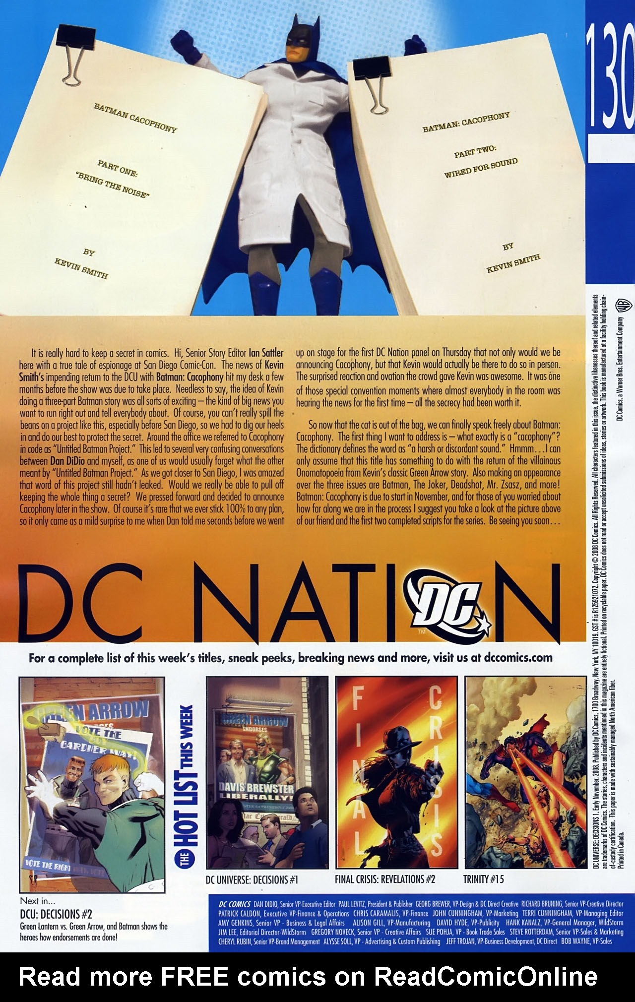 Read online DC Universe: Decisions comic -  Issue #1 - 23