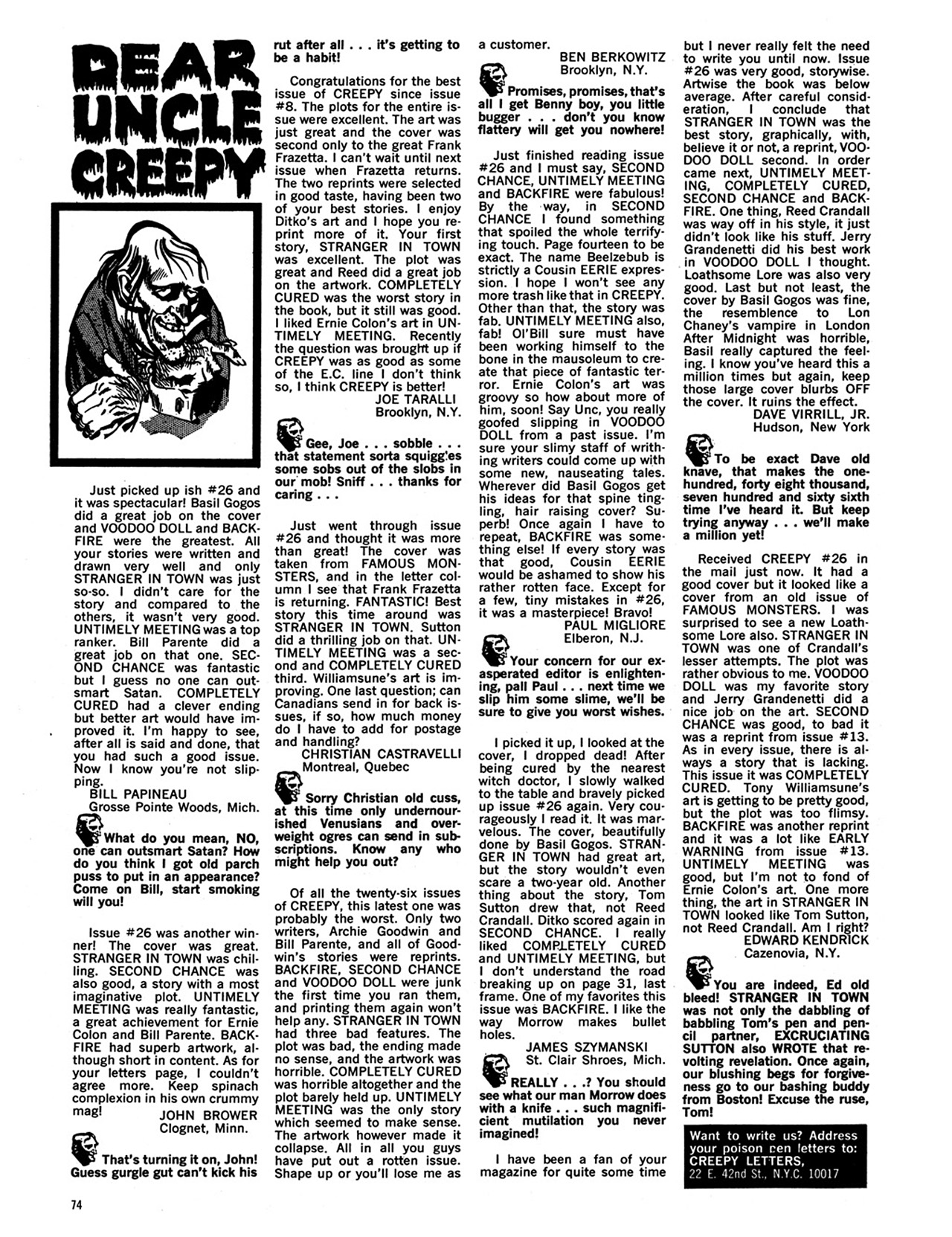 Read online Creepy Archives comic -  Issue # TPB 6 (Part 1) - 75