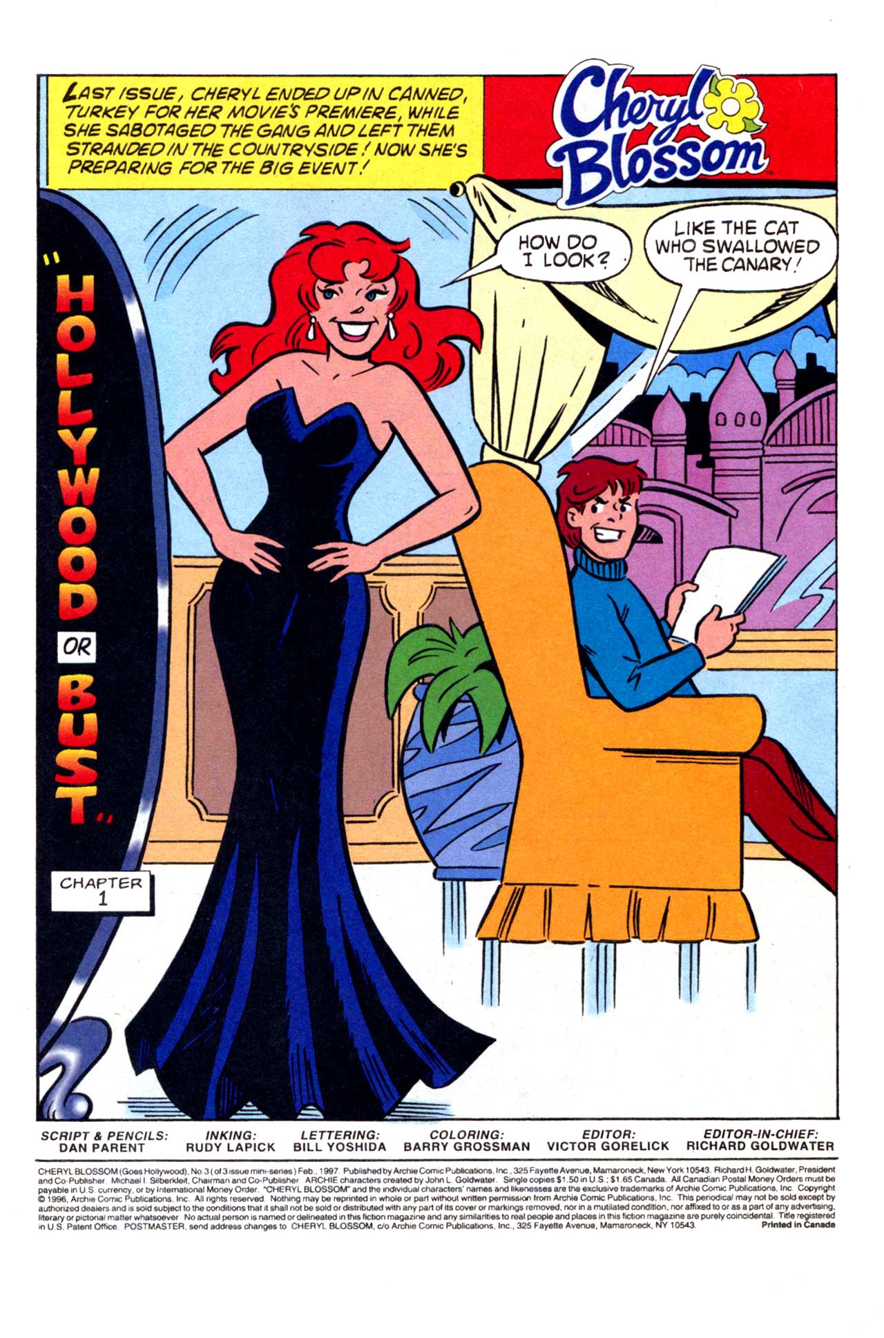 Read online Cheryl Blossom (Goes Hollywood) comic -  Issue #3 - 3