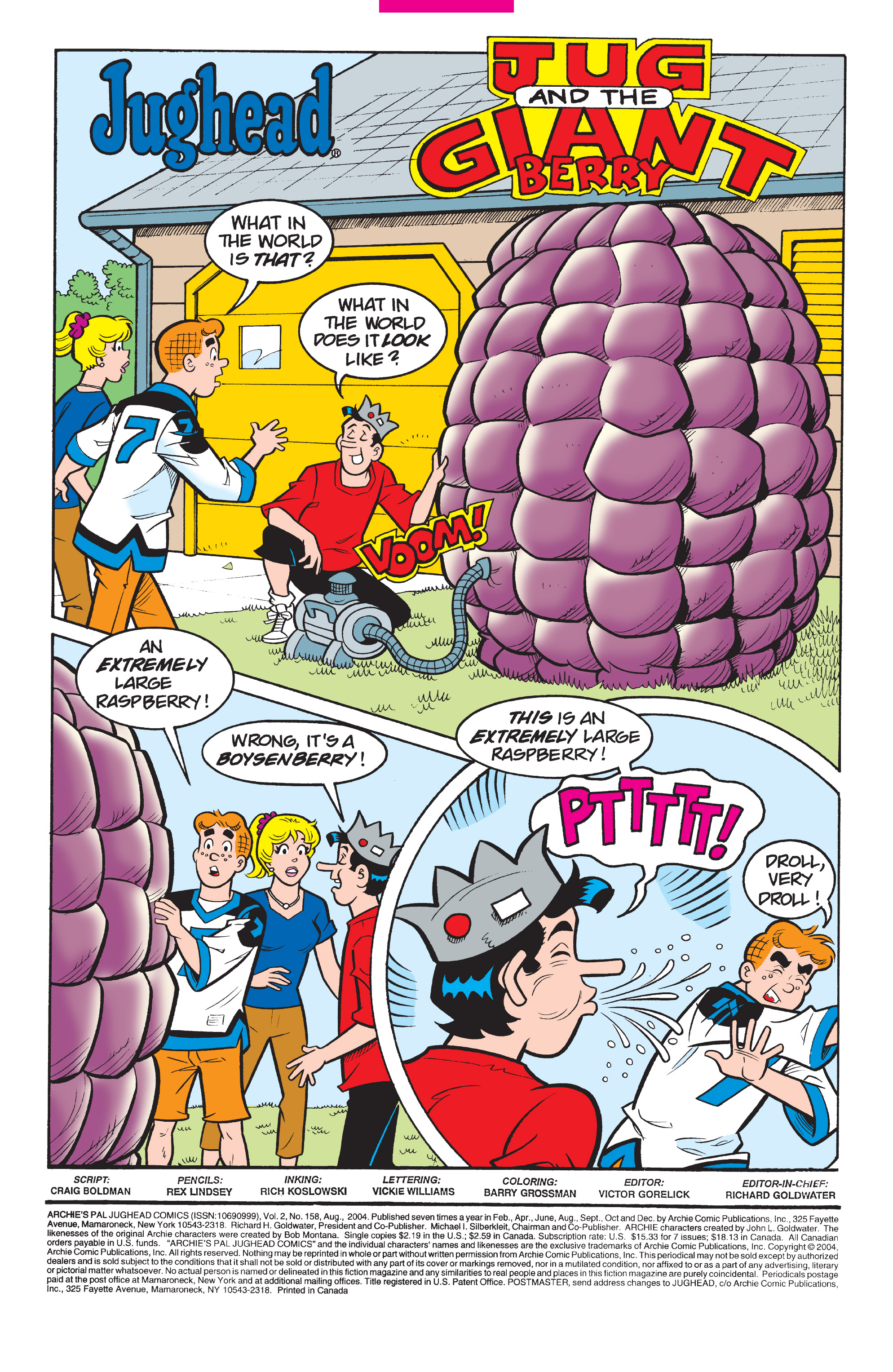 Read online Archie's Pal Jughead Comics comic -  Issue #158 - 2