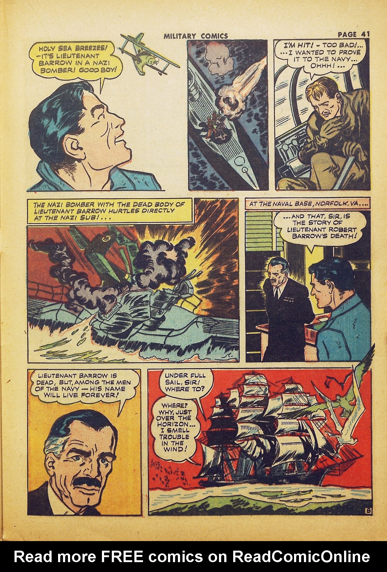 Read online Military Comics comic -  Issue #16 - 42