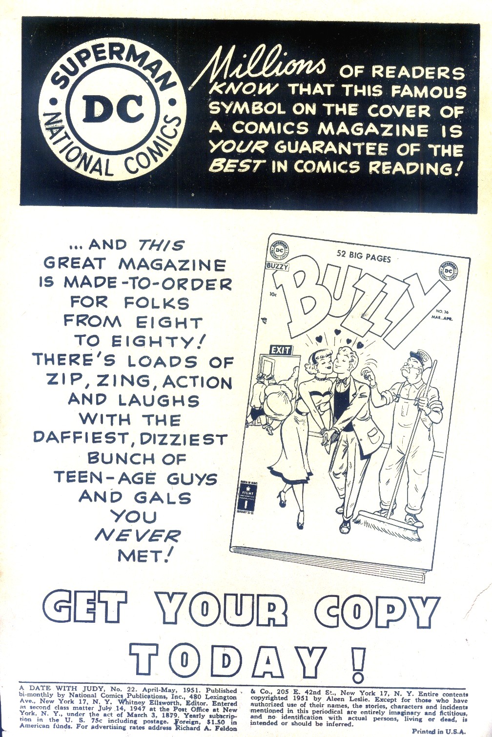 Read online A Date with Judy comic -  Issue #22 - 2