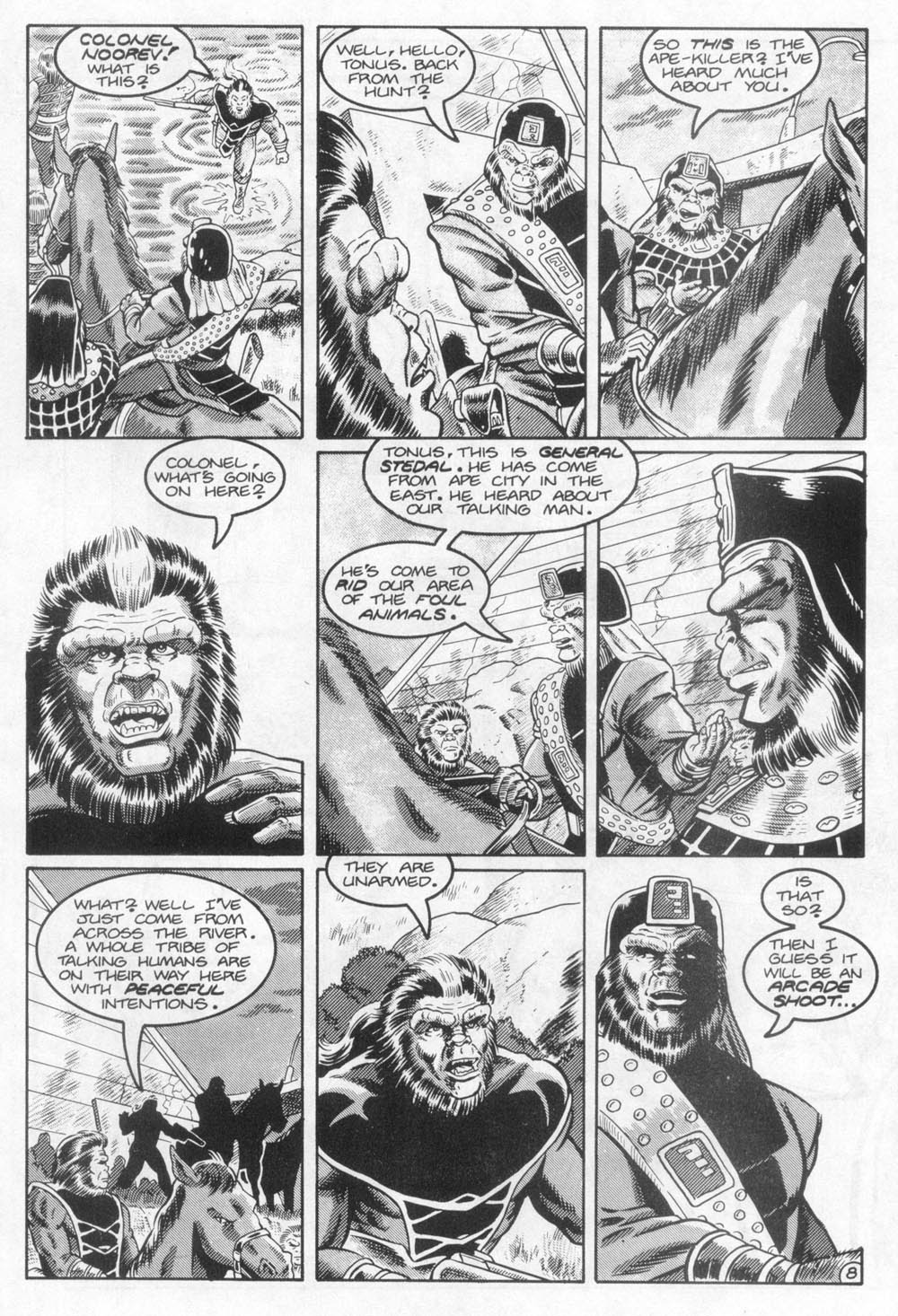 Read online Planet of the Apes: Blood of the Apes comic -  Issue #4 - 9
