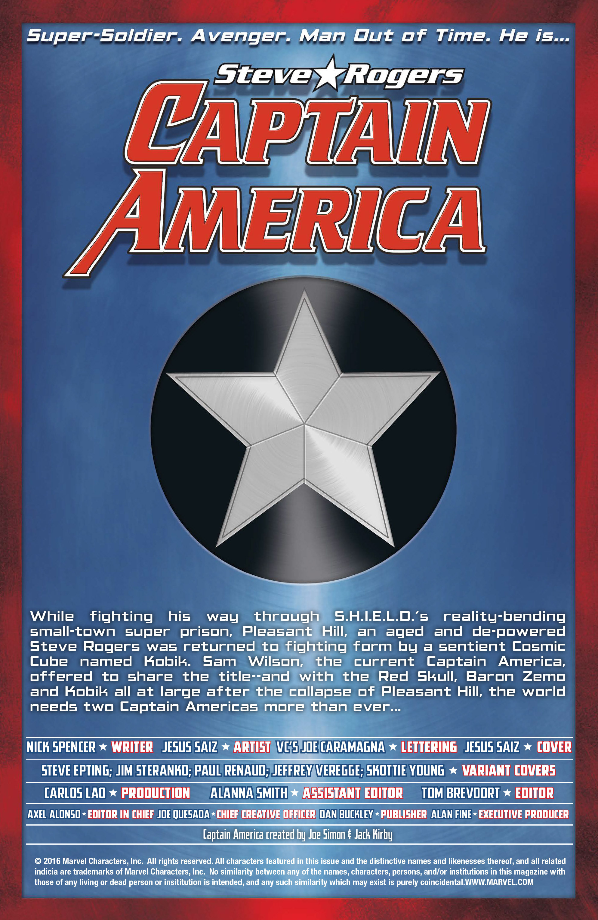 Read online Captain America: Steve Rogers comic -  Issue #1 - 2