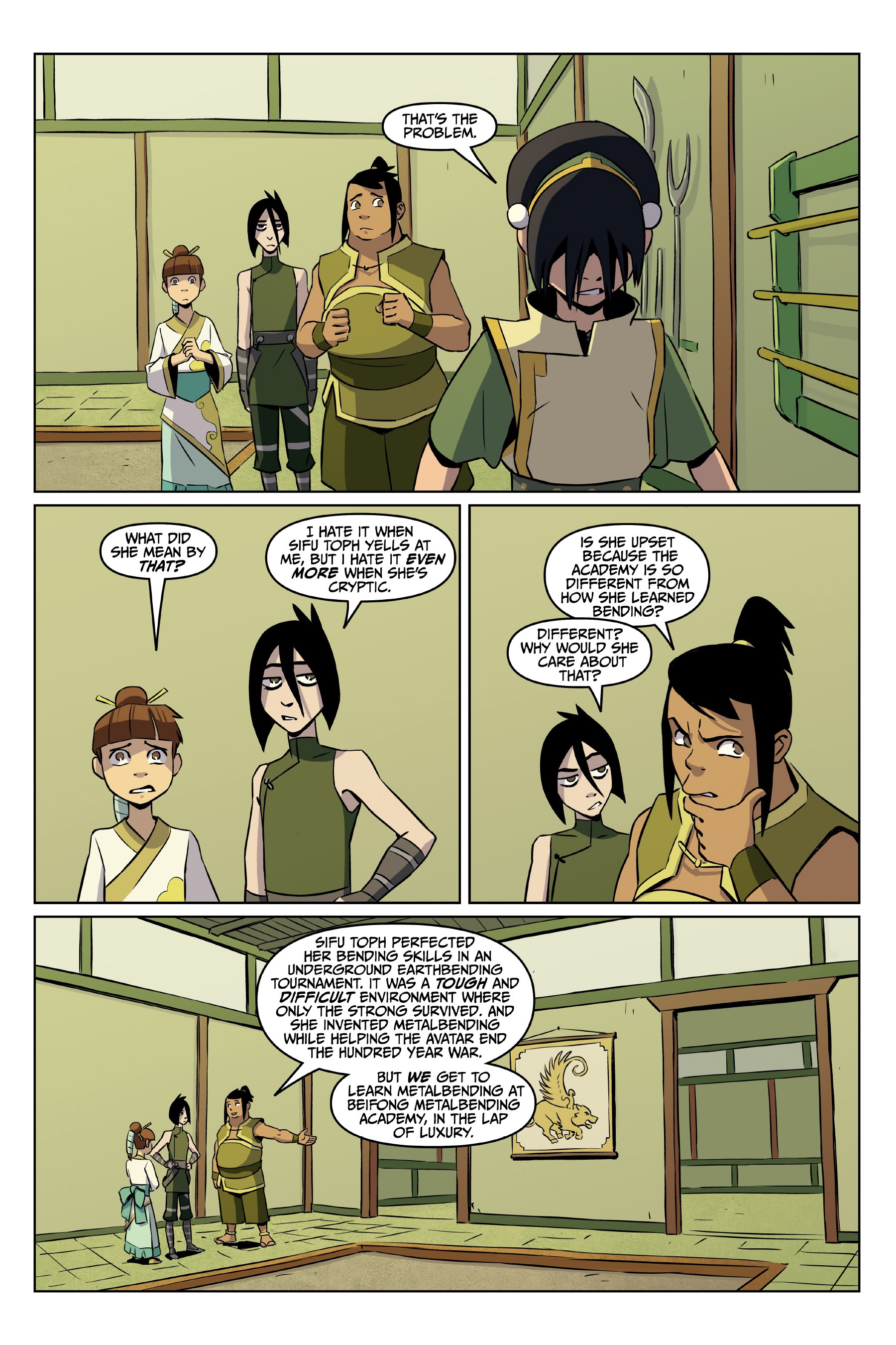 Read online Nickelodeon Avatar: The Last Airbender - Toph Beifong's Metalbending Academy comic -  Issue # TPB - 27