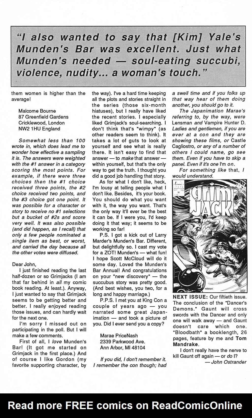 Read online Grimjack comic -  Issue #49 - 33
