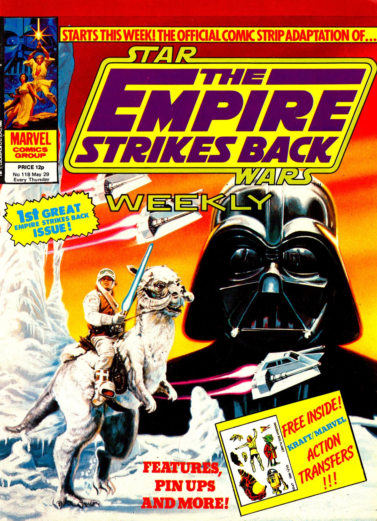 Read online Star Wars Weekly: The Empire Strikes Back comic -  Issue #118 - 1