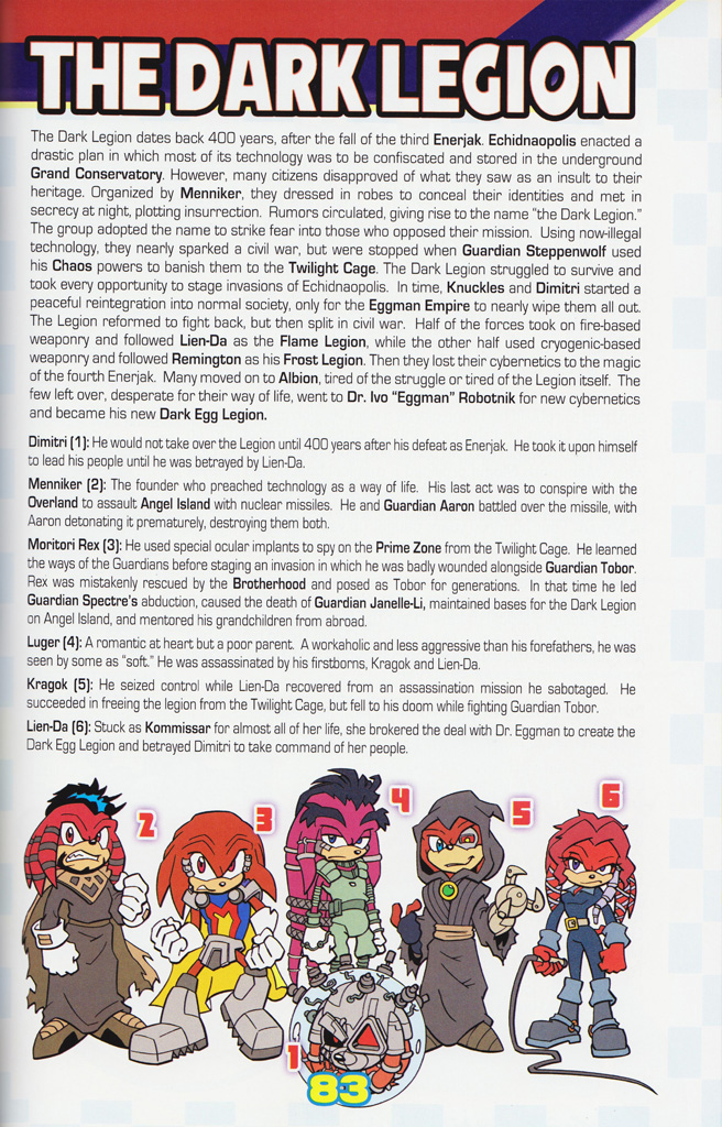 Read online Sonic the Hedgehog: The Complete Sonic Comic Encyclopedia comic -  Issue # TPB - 85