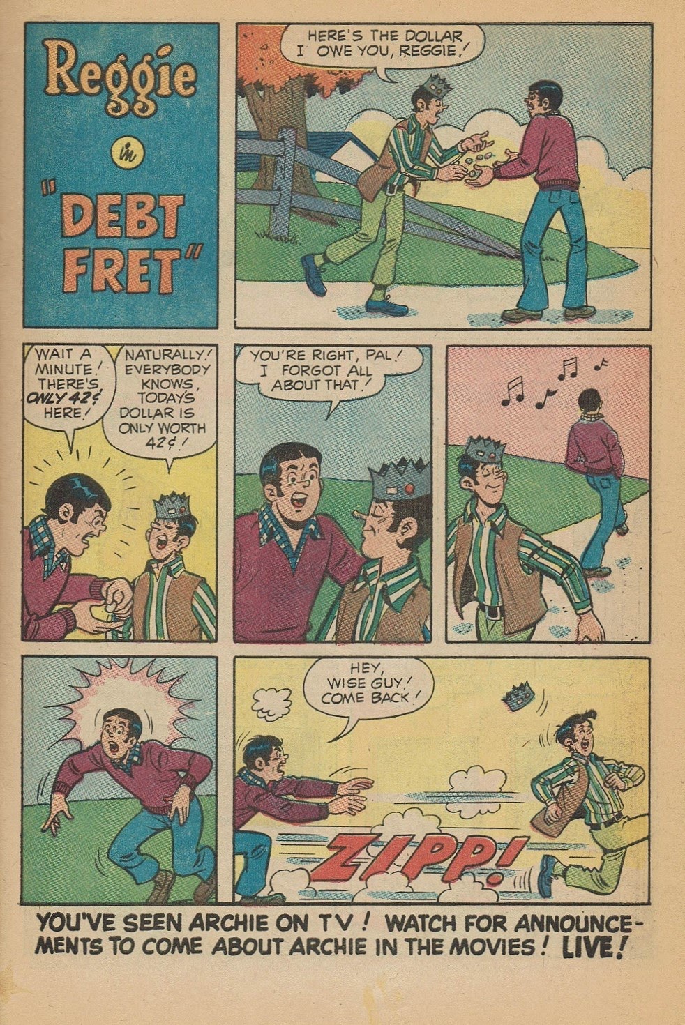 Read online Reggie's Wise Guy Jokes comic -  Issue #20 - 21