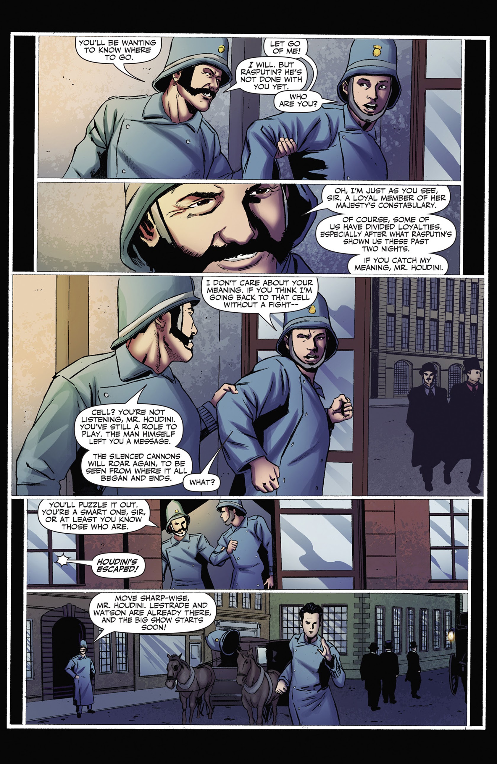 Read online Sherlock Holmes vs. Harry Houdini comic -  Issue #4 - 9