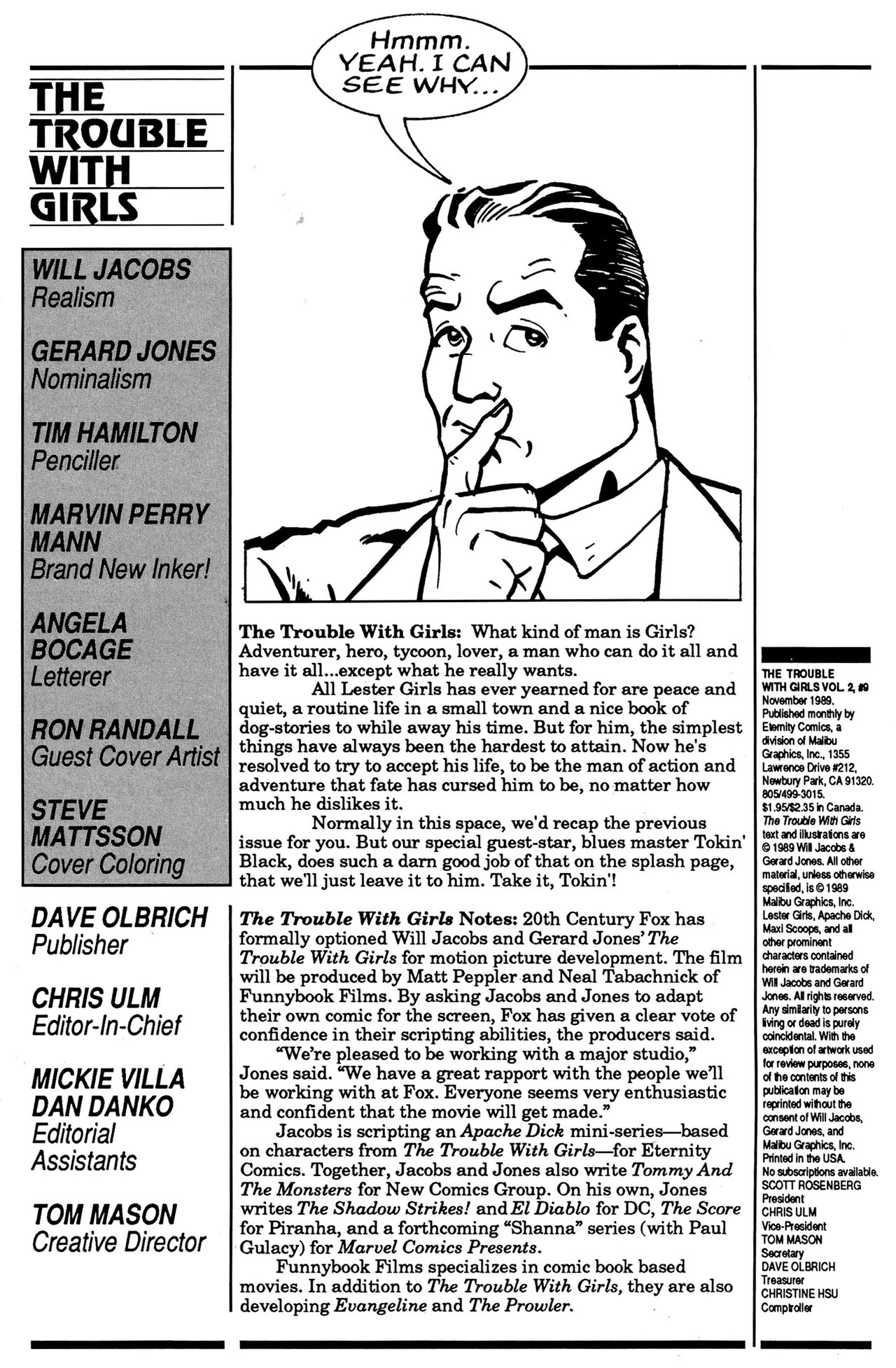 Read online The Trouble With Girls (1989) comic -  Issue #9 - 2