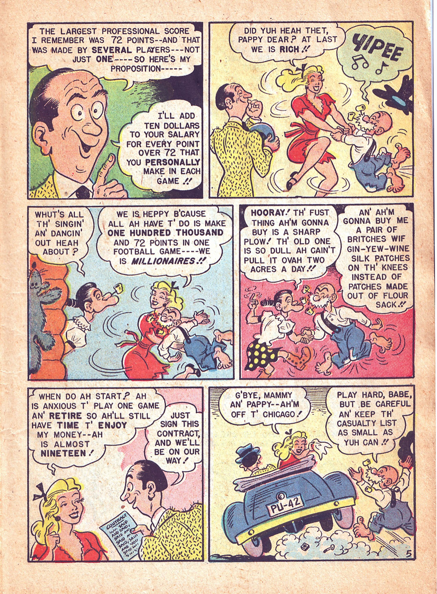 Read online Babe (1948) comic -  Issue #4 - 7