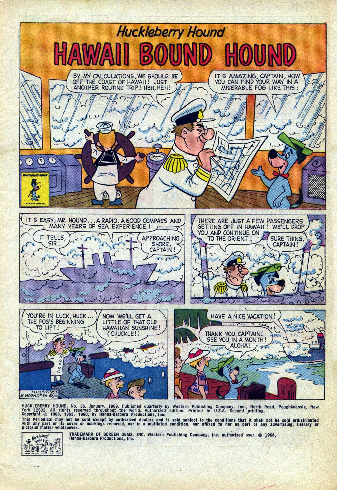 Read online Huckleberry Hound (1960) comic -  Issue #36 - 3