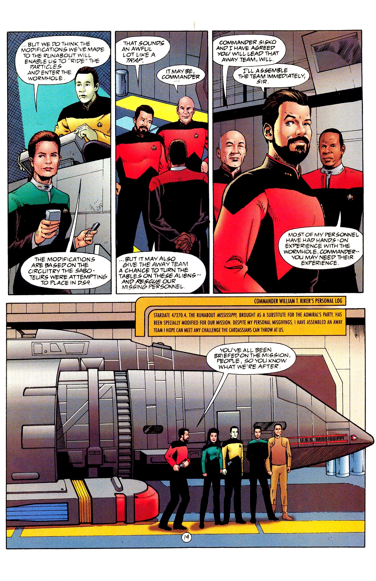 Read online Star Trek: Deep Space Nine/The Next Generation comic -  Issue #1 - 16