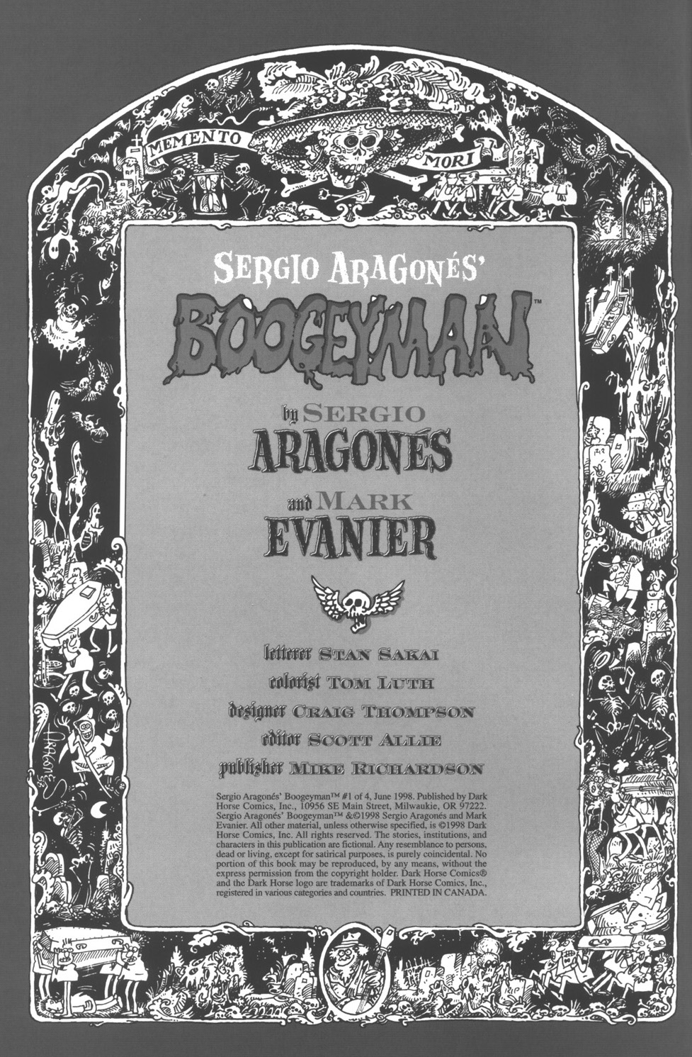 Read online Sergio Aragonés Boogeyman comic -  Issue #1 - 2