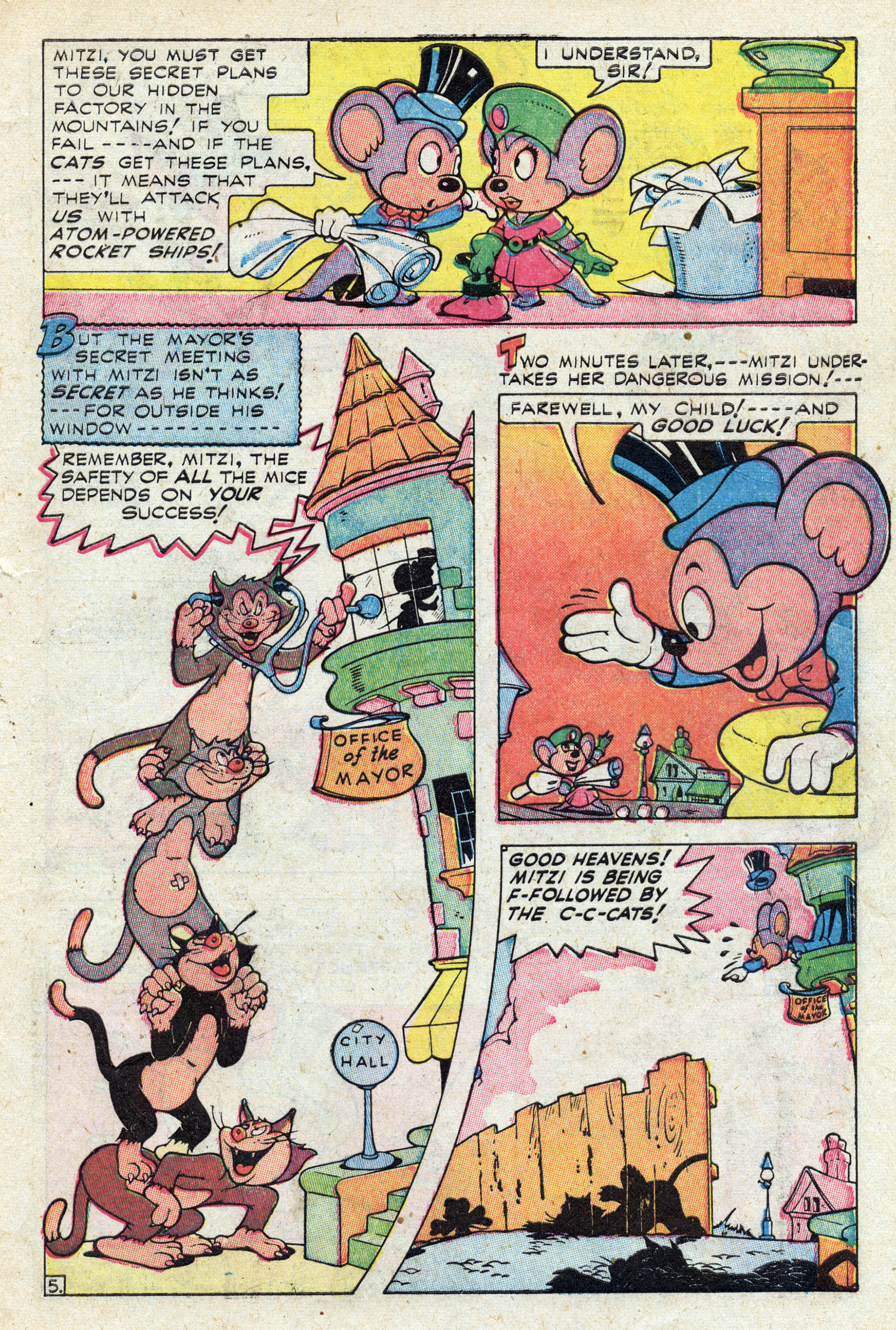 Read online Paul Terry's Mighty Mouse Comics comic -  Issue #3 - 8