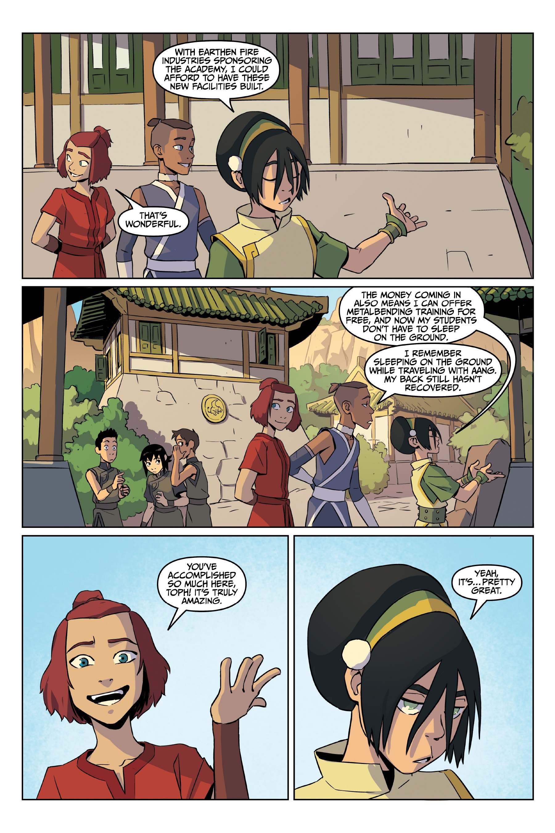 Read online Nickelodeon Avatar: The Last Airbender - Toph Beifong's Metalbending Academy comic -  Issue # TPB - 10