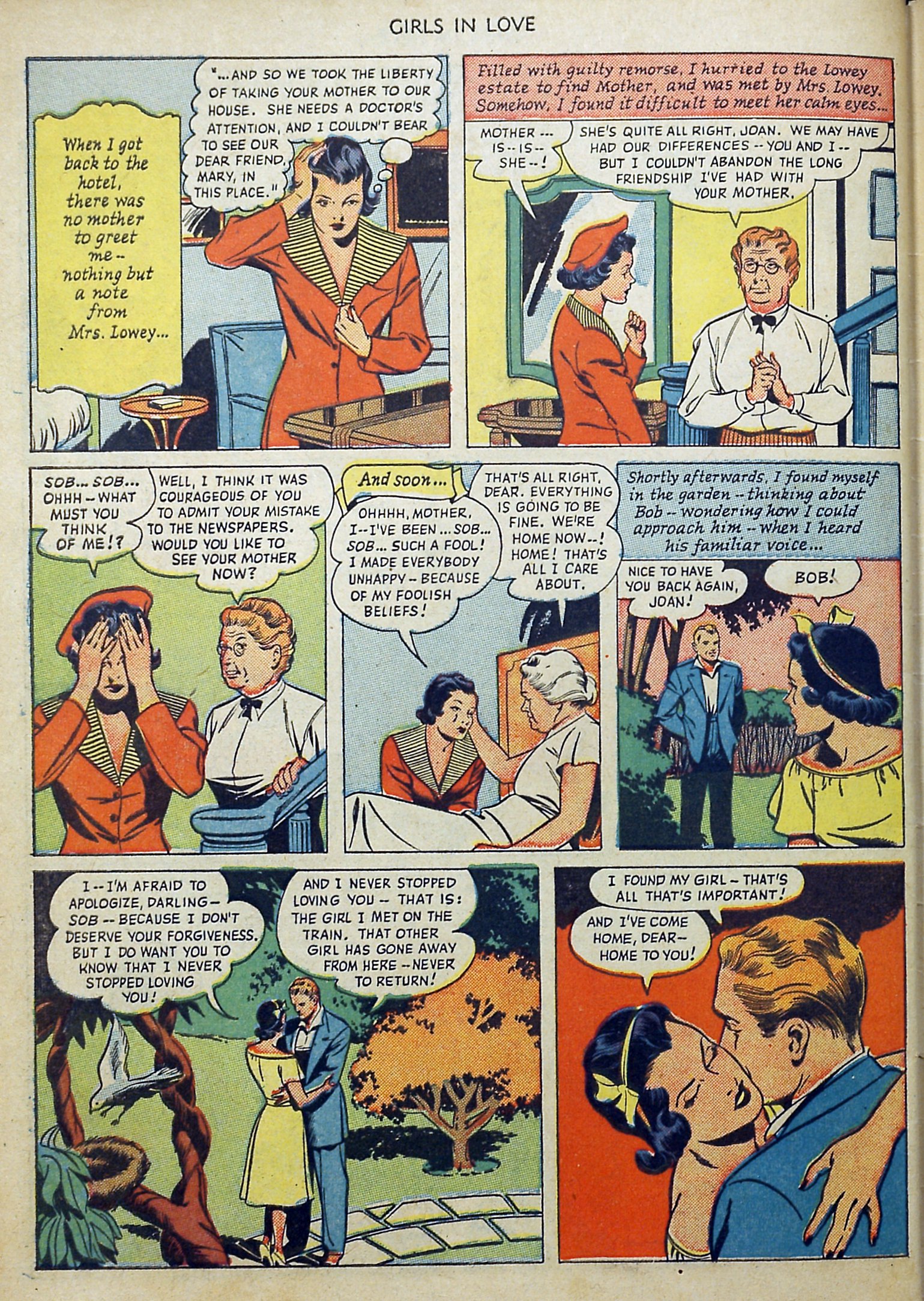 Read online Girls in Love (1950) comic -  Issue #1 - 34