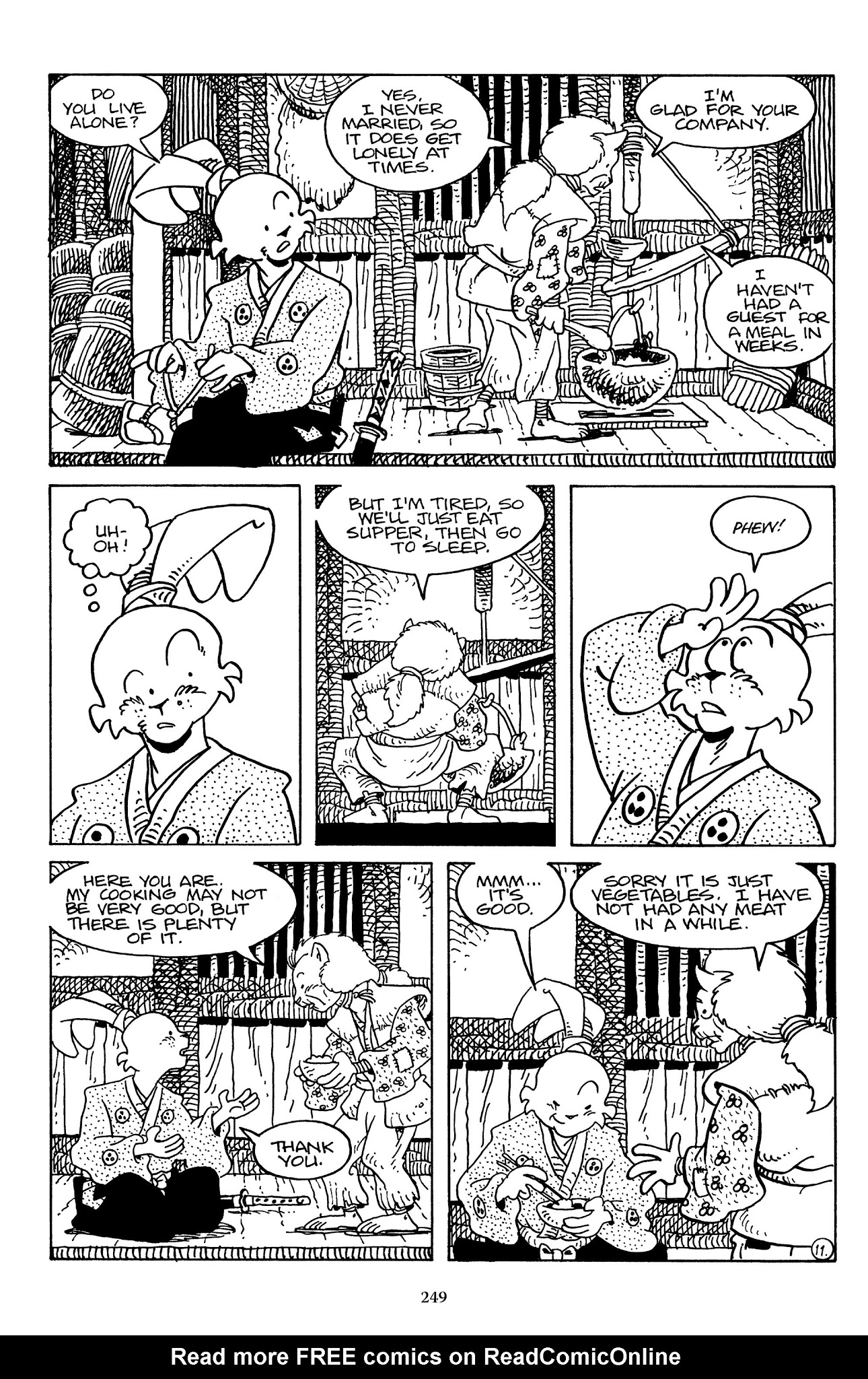 Read online The Usagi Yojimbo Saga comic -  Issue # TPB 7 - 244