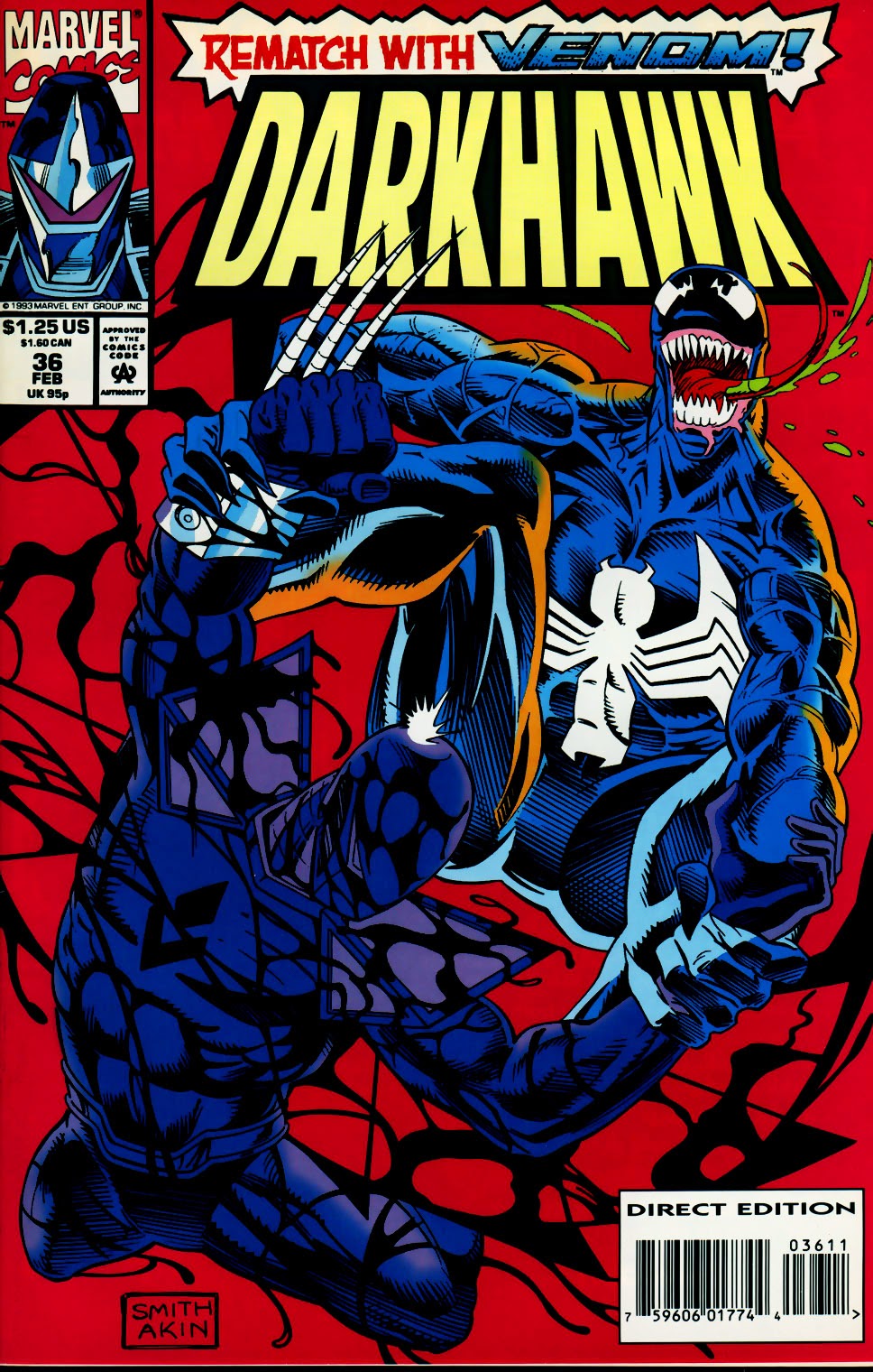 Read online Darkhawk (1991) comic -  Issue #36 - 1