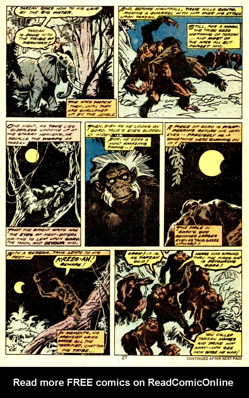 Read online Tarzan (1977) comic -  Issue #7 - 17