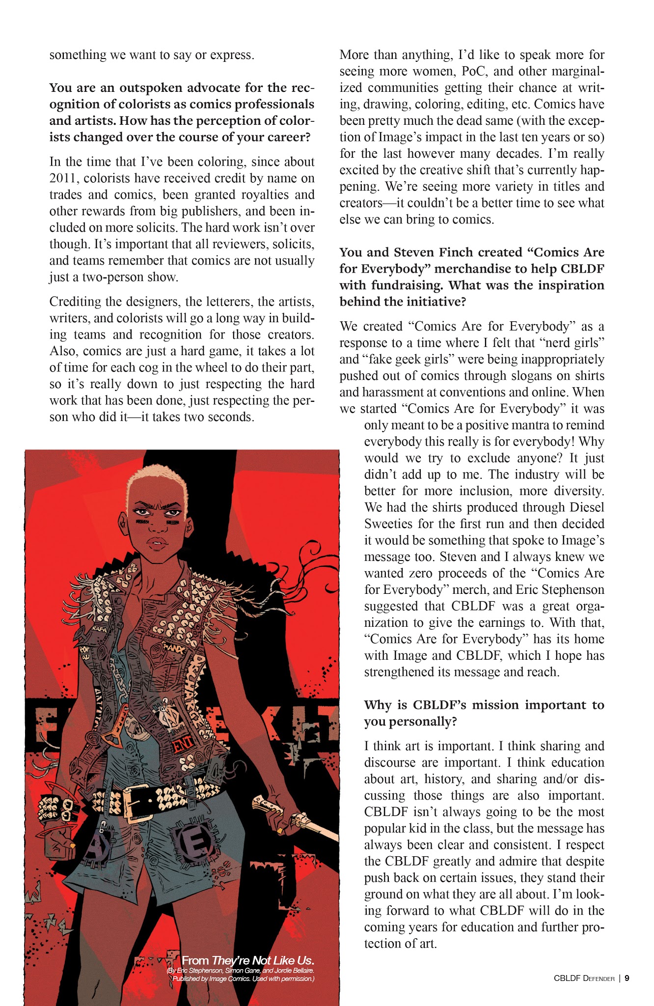 Read online CBLDF Defender (2018) comic -  Issue #1 - 9