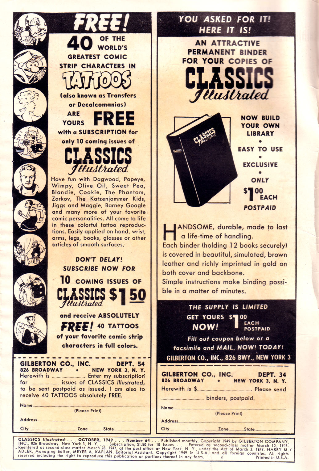 Read online Classics Illustrated comic -  Issue #64 - 2