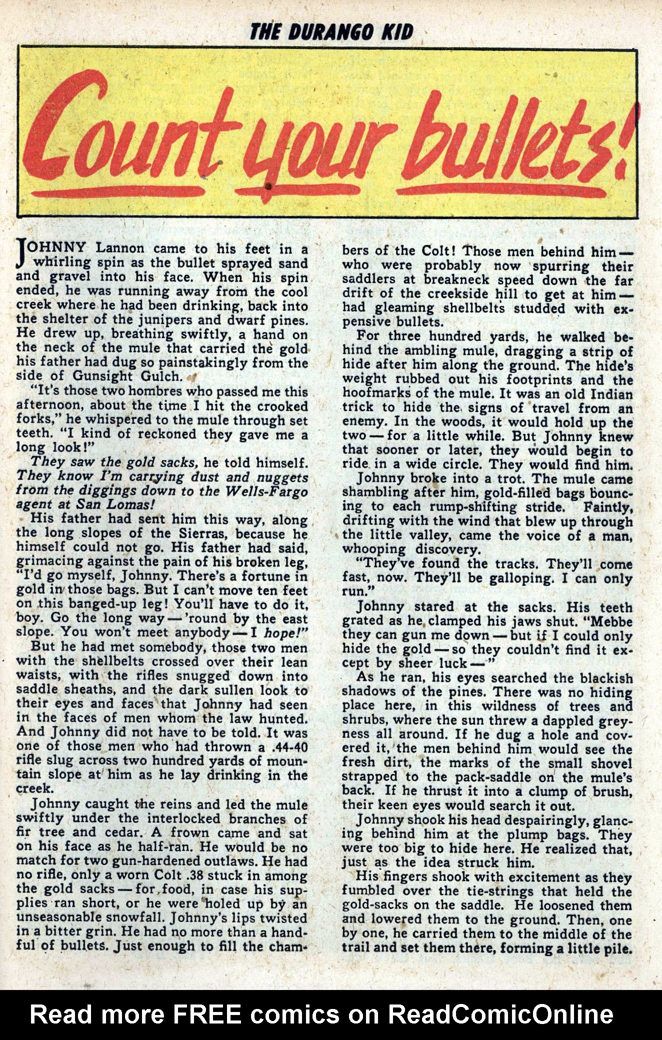 Read online Charles Starrett as The Durango Kid comic -  Issue #5 - 25