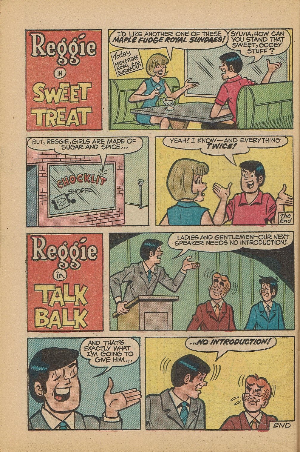 Read online Reggie's Wise Guy Jokes comic -  Issue #24 - 30