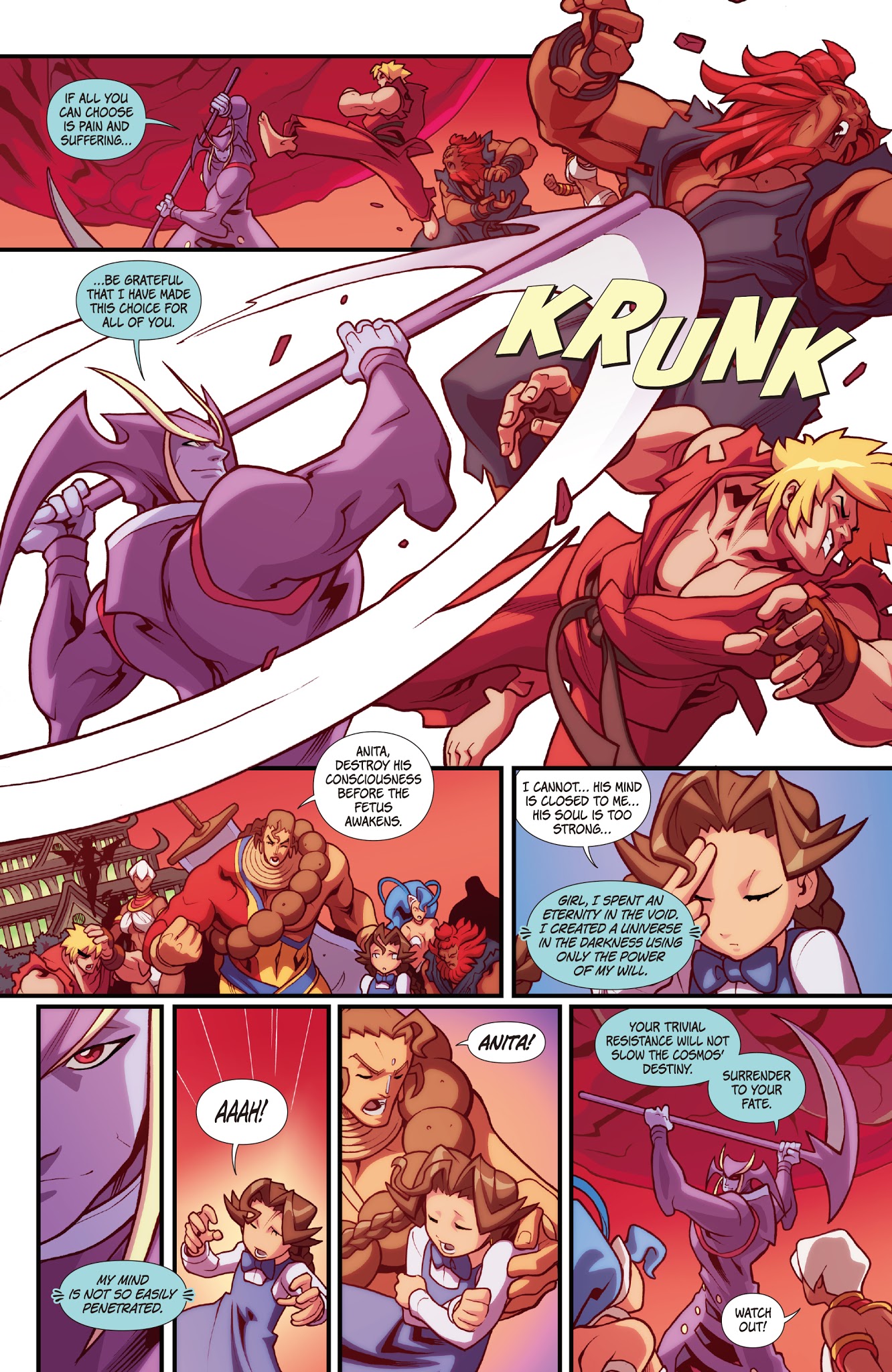 Read online Street Fighter VS Darkstalkers comic -  Issue #8 - 4