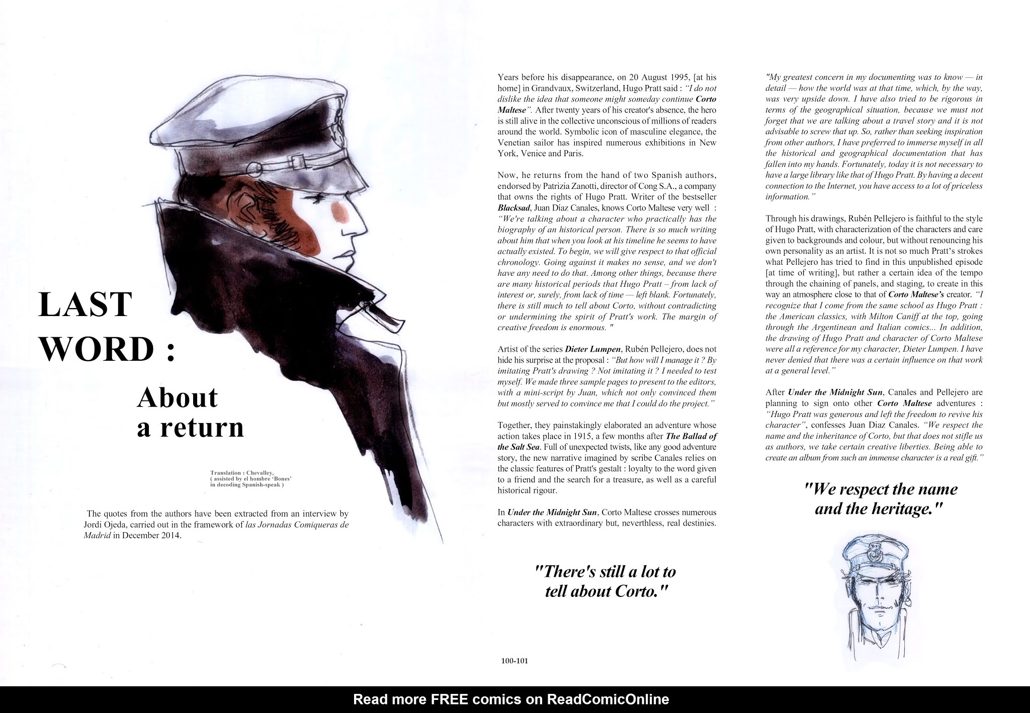Read online Corto Maltese [FRA] comic -  Issue # TPB 13 - 94