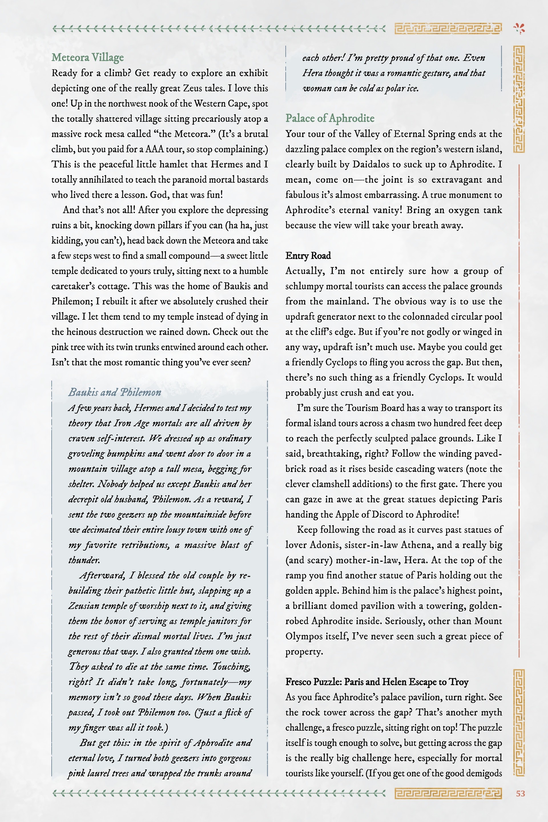 Read online Immortals Fenyx Rising: A Traveler's Guide to the Golden Isle comic -  Issue # TPB - 53