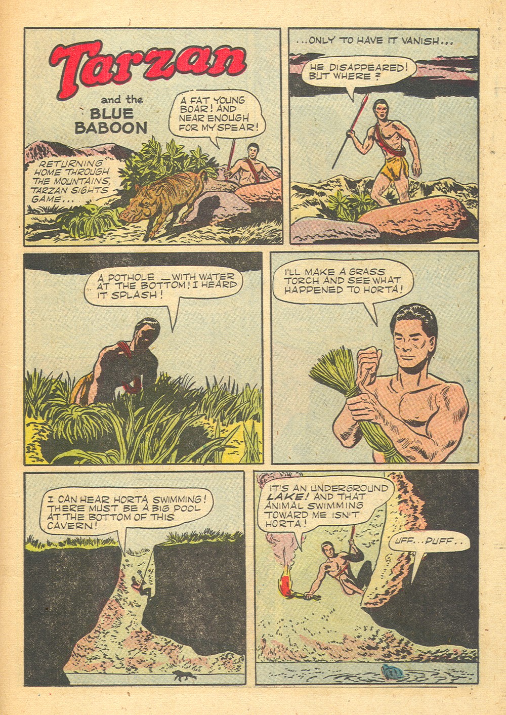 Read online Tarzan (1948) comic -  Issue #32 - 19