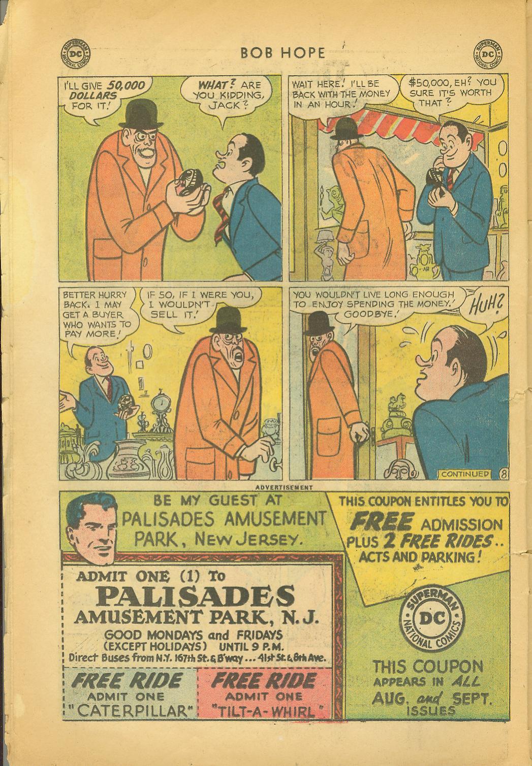 Read online The Adventures of Bob Hope comic -  Issue #64 - 10