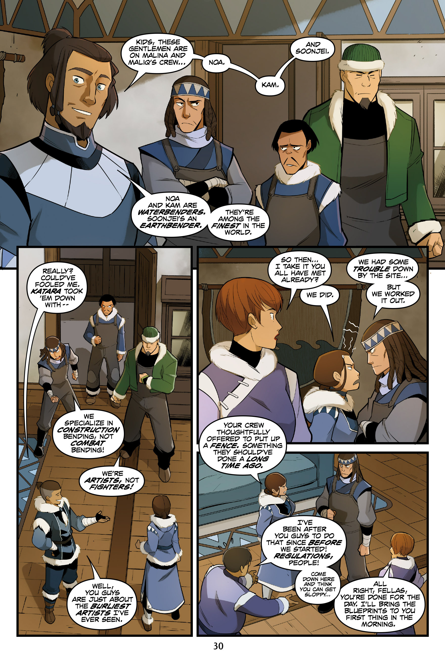 Read online Nickelodeon Avatar: The Last Airbender - North and South comic -  Issue #1 - 30
