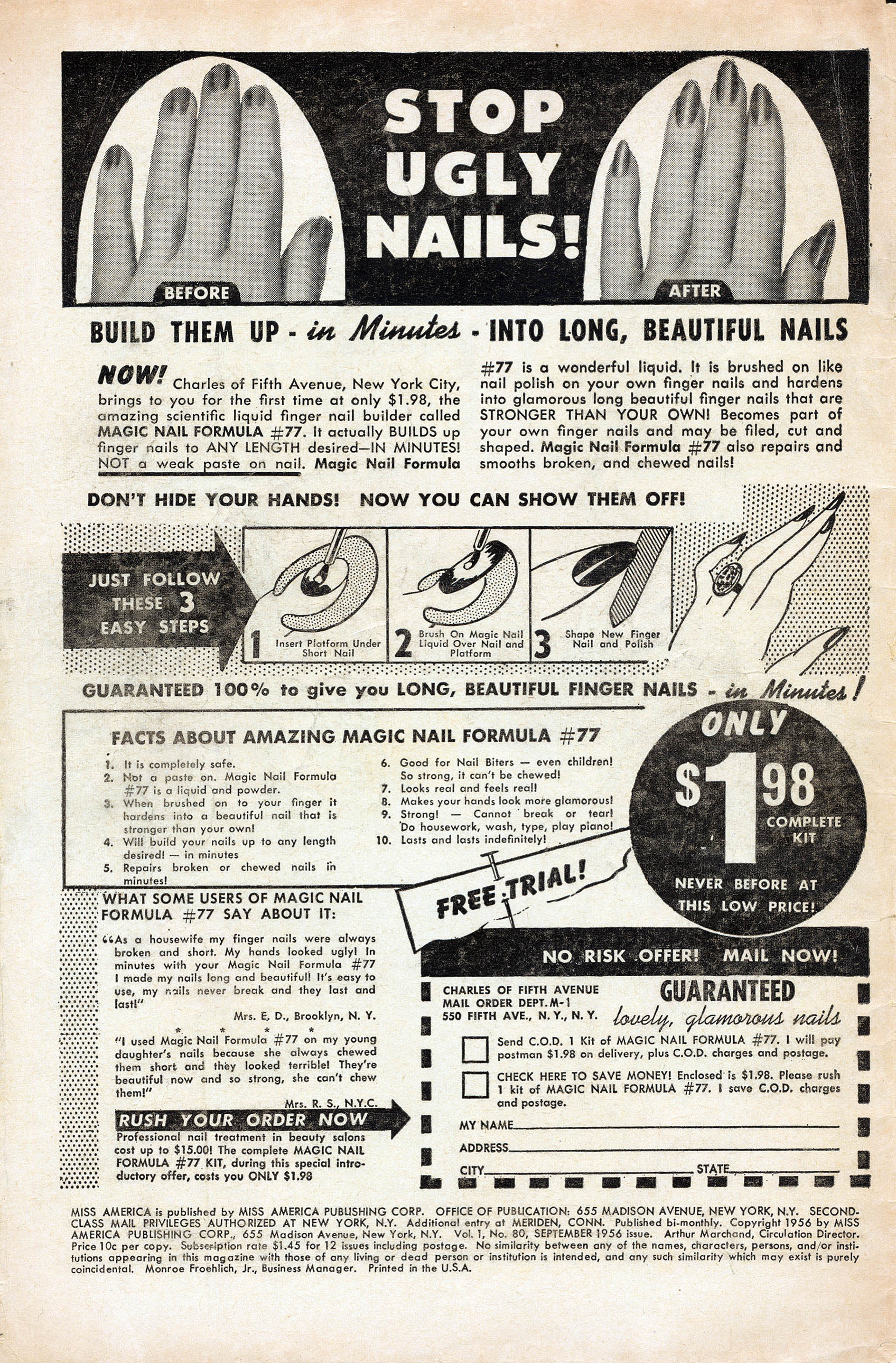 Read online Miss America comic -  Issue #80 - 2