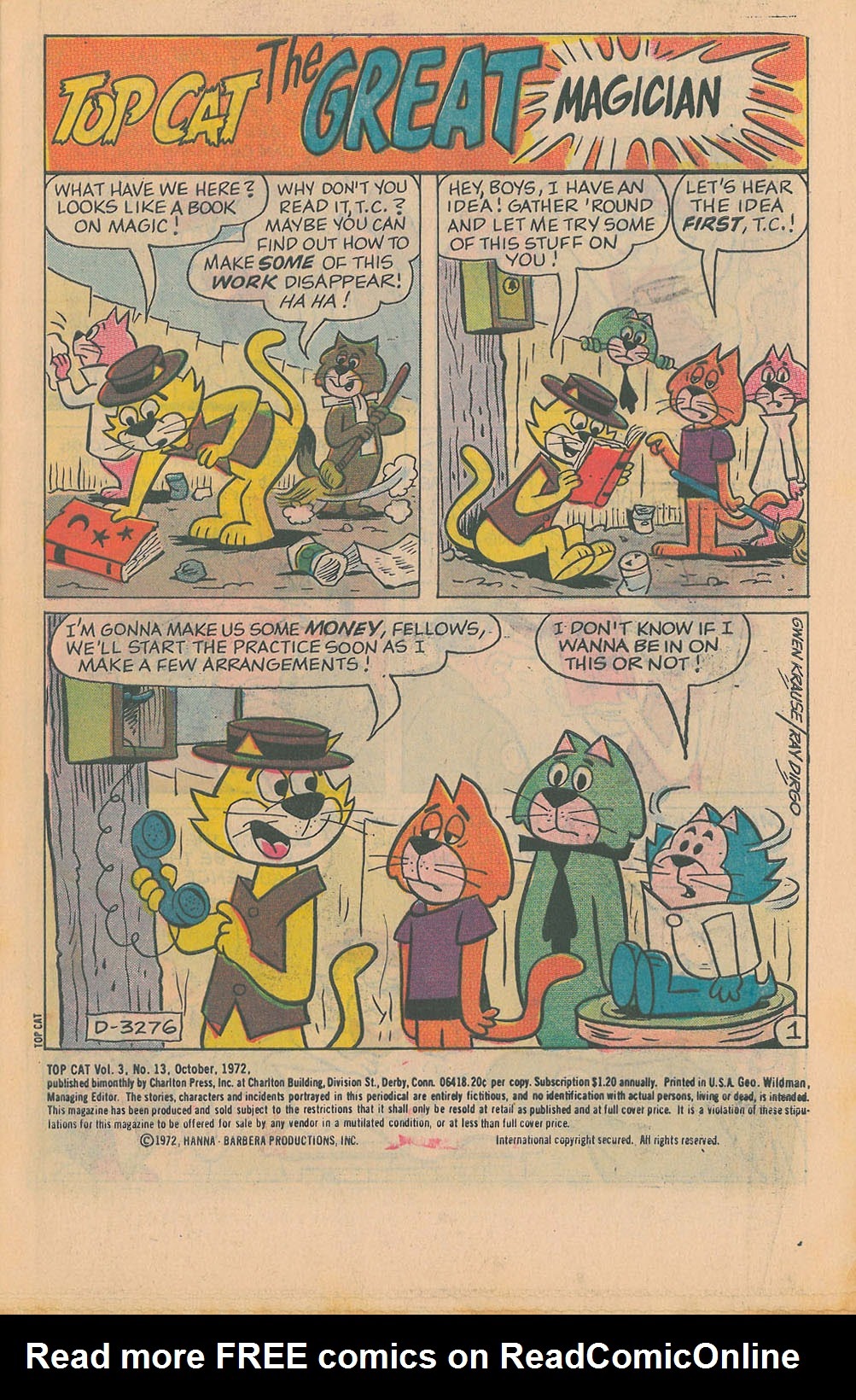 Read online Top Cat (1970) comic -  Issue #13 - 3
