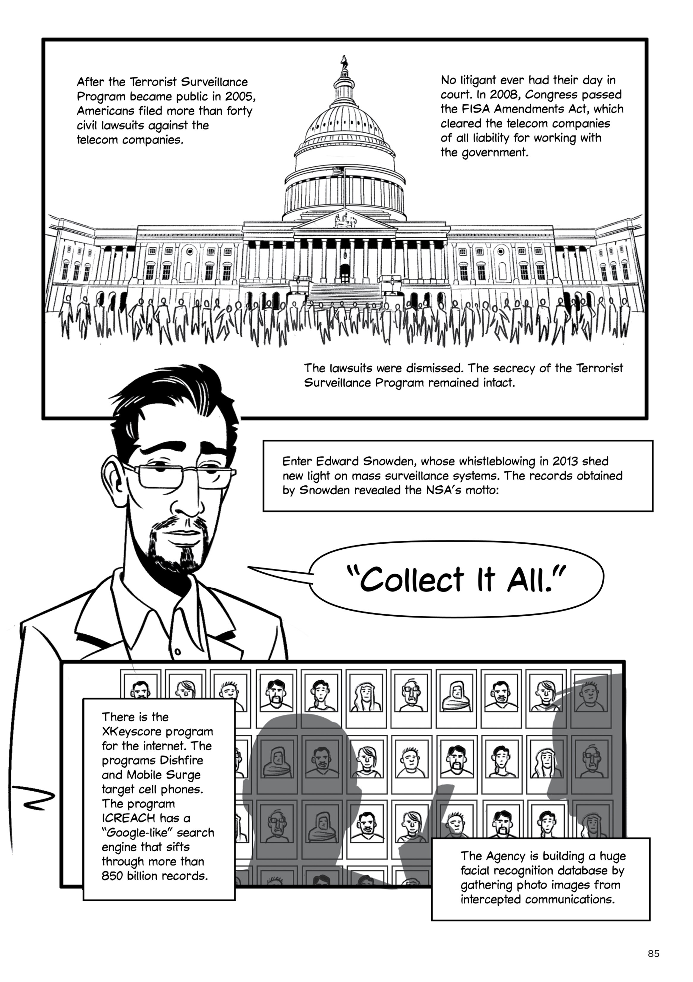 Read online The Machine Never Blinks: A Graphic History of Spying and Surveillance comic -  Issue # TPB - 95