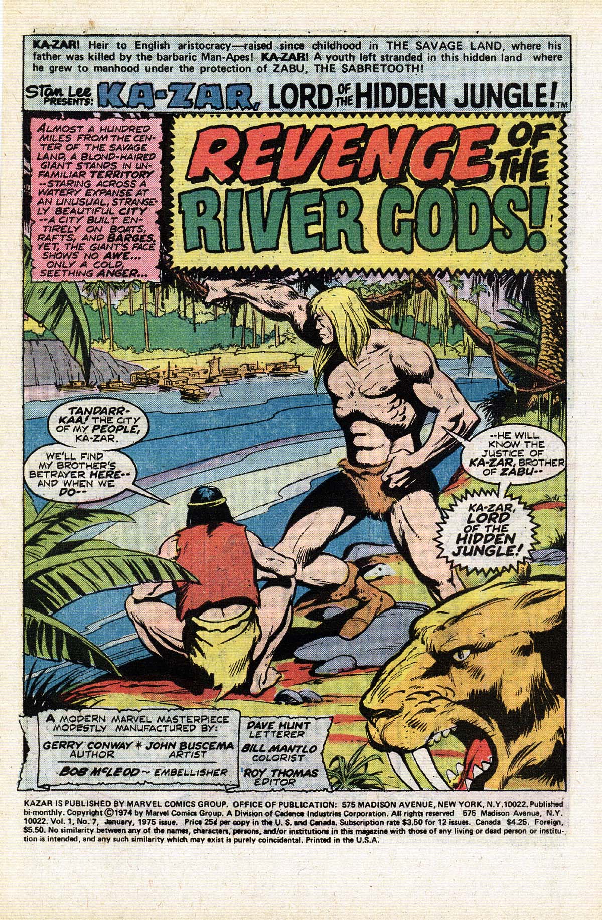 Read online Ka-Zar comic -  Issue #7 - 2