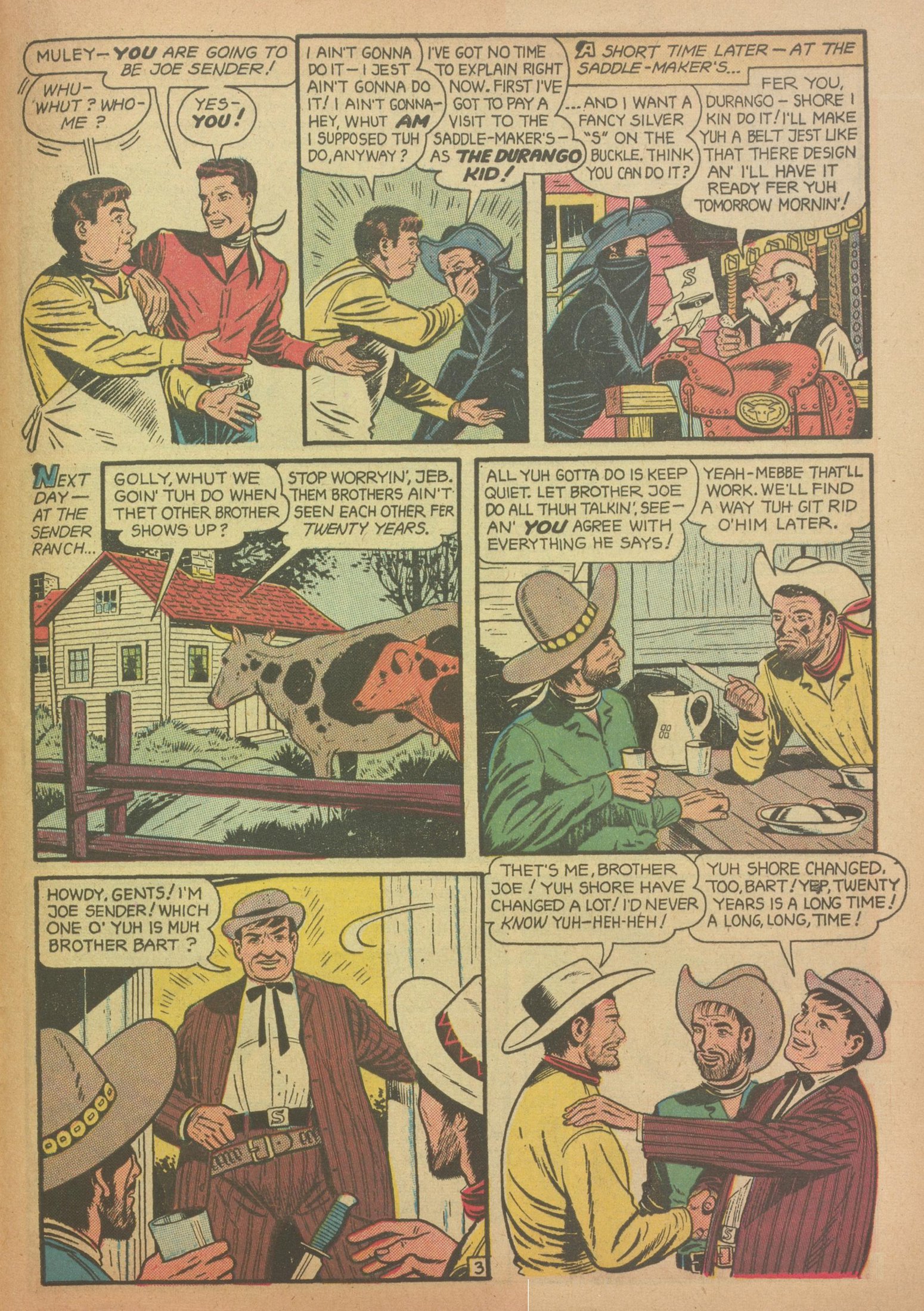 Read online Charles Starrett as The Durango Kid comic -  Issue #30 - 29