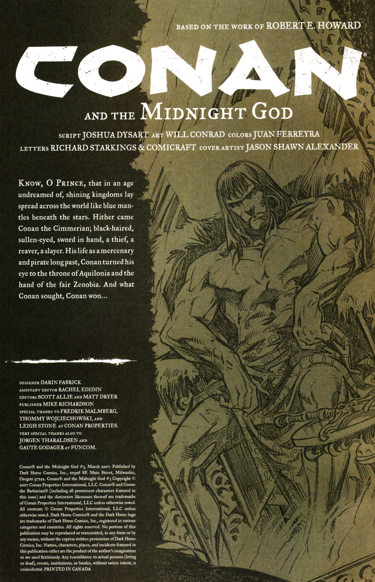 Read online Conan and the Midnight God comic -  Issue #3 - 2