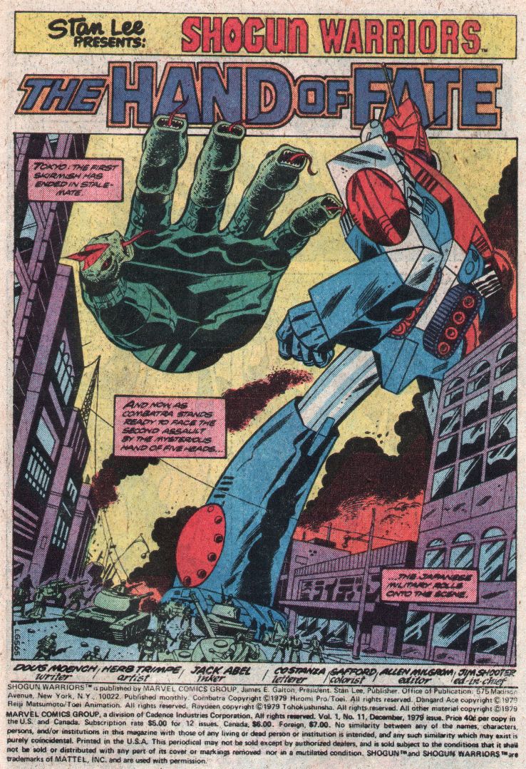 Read online Shogun Warriors comic -  Issue #11 - 2