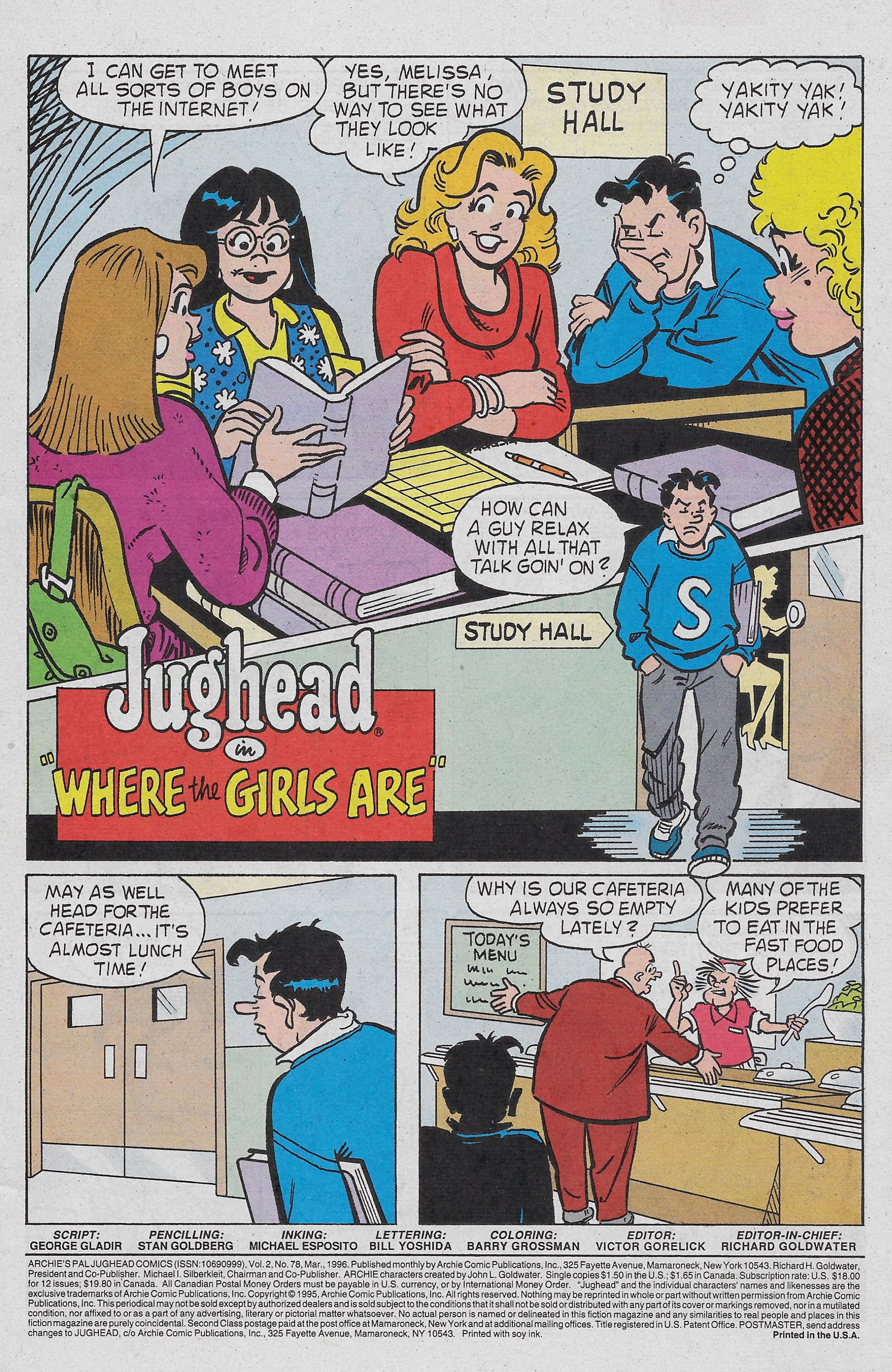 Read online Archie's Pal Jughead Comics comic -  Issue #78 - 3