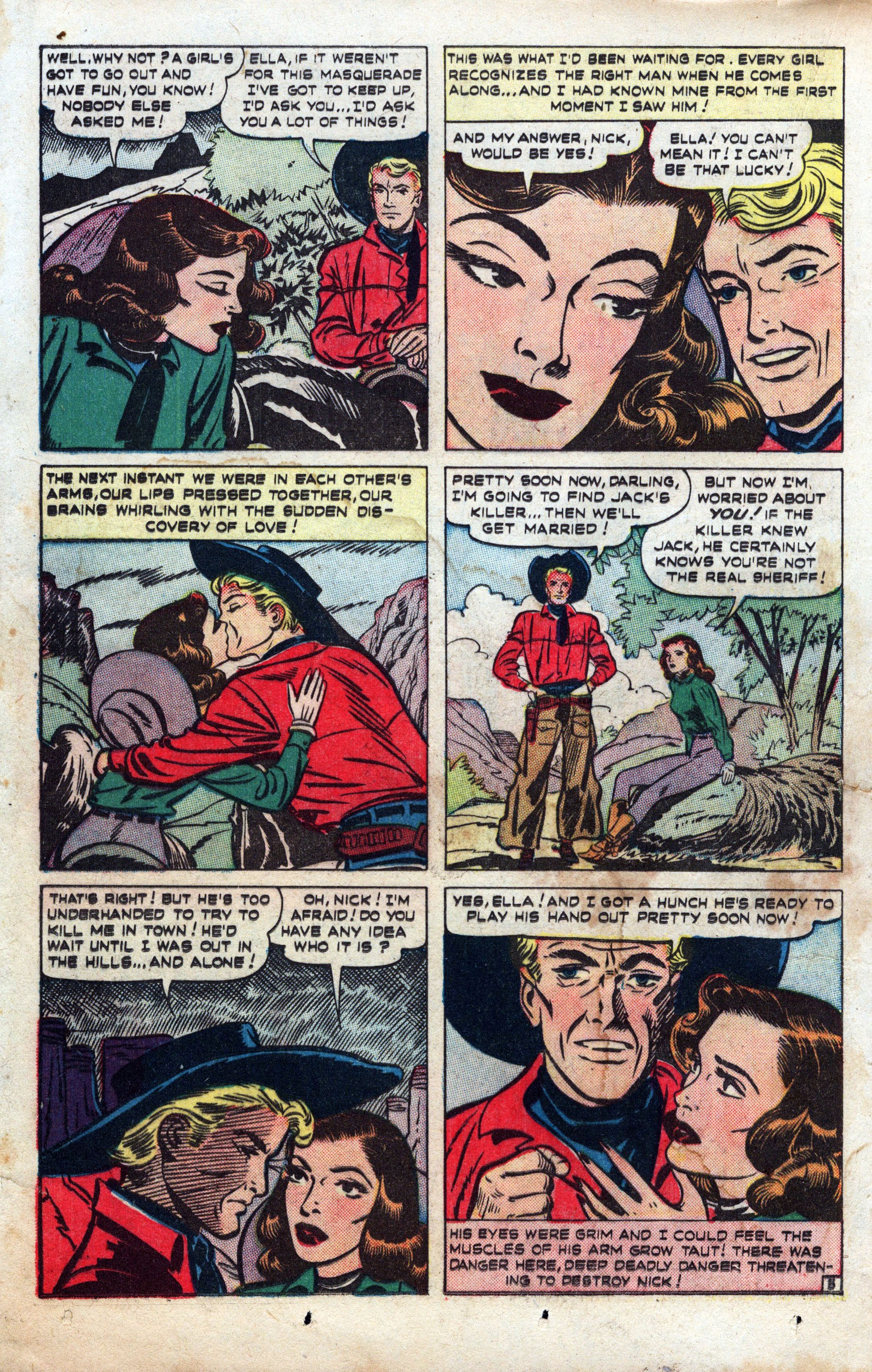 Read online Cowboy Romances comic -  Issue #2 - 28