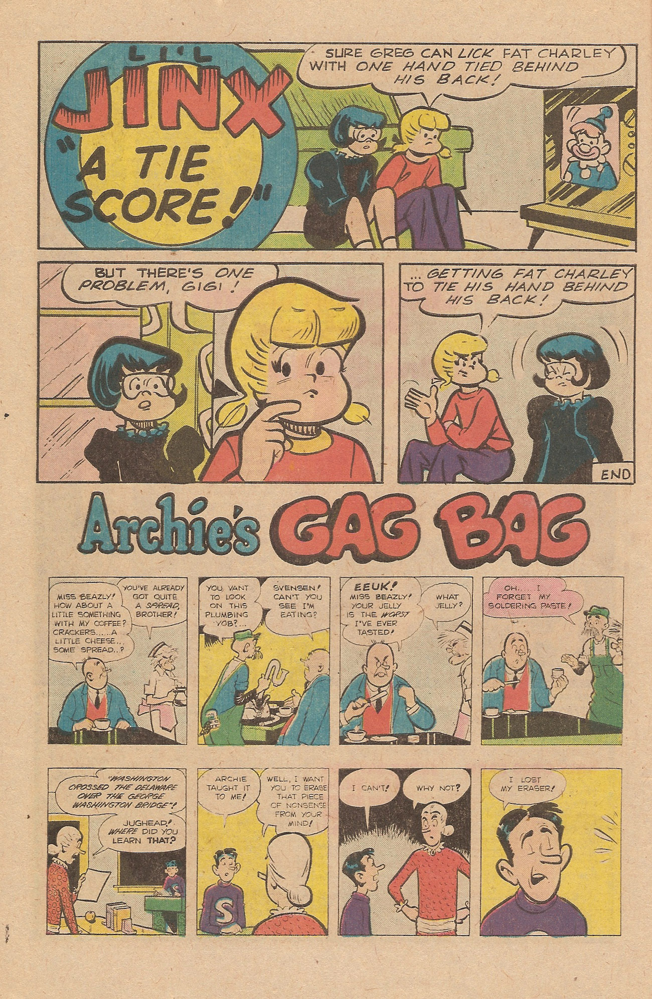 Read online Reggie's Wise Guy Jokes comic -  Issue #40 - 10