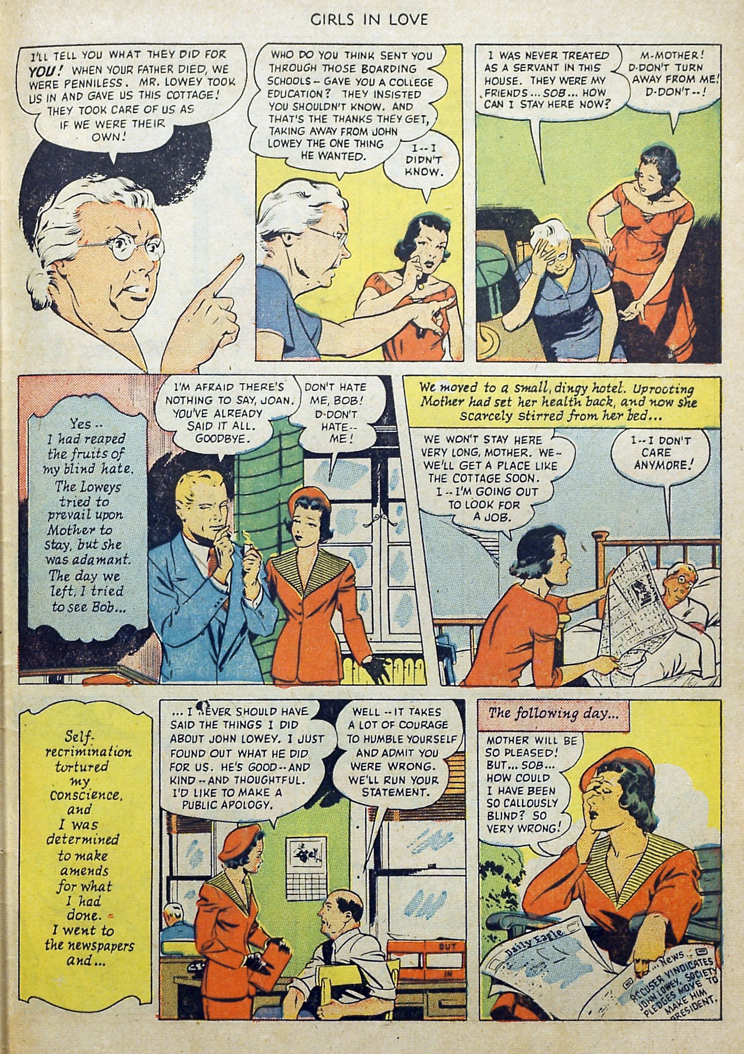 Read online Girls in Love (1950) comic -  Issue #1 - 33