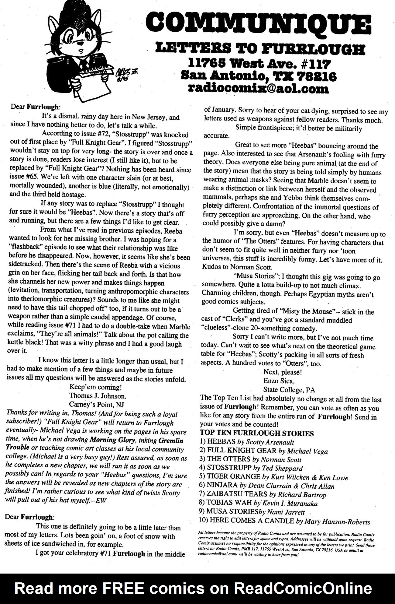 Read online Furrlough comic -  Issue #77 - 30